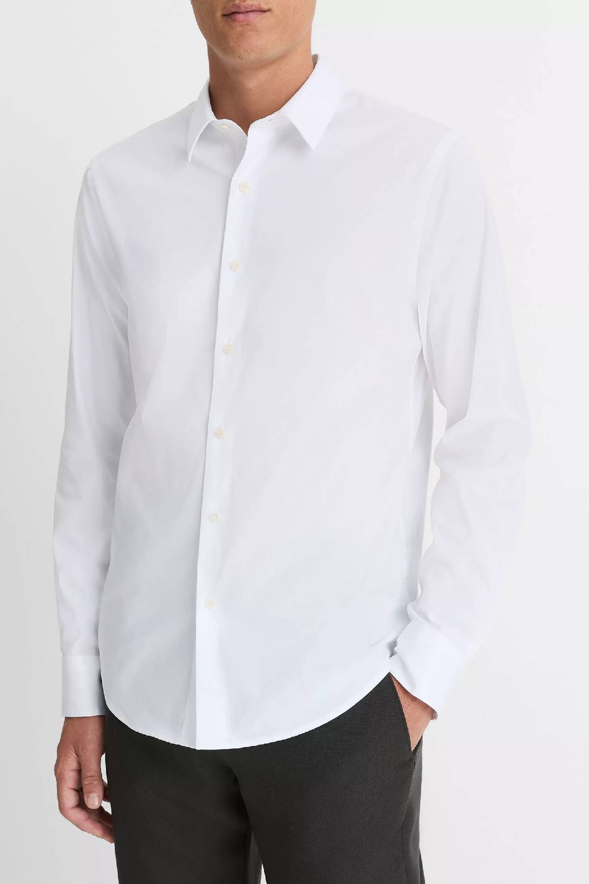 Vince Men's Stretch Cotton Poplin Shirt