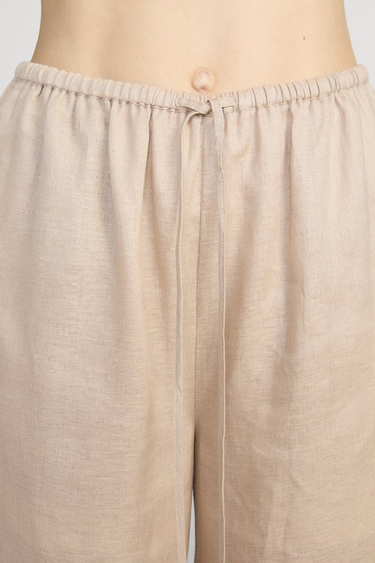 Frame The Linen Lounge Pant - Flax