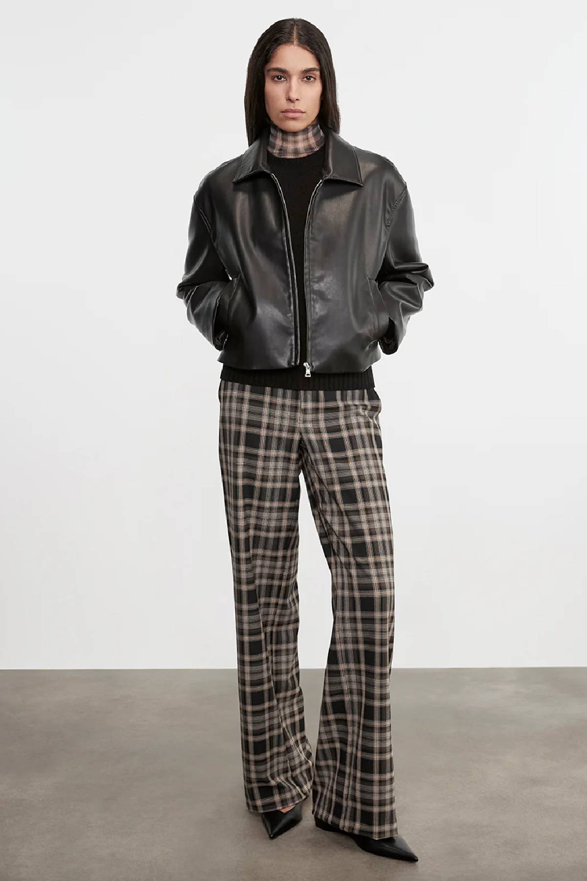 Enza Costa Leather Minimal Jacket