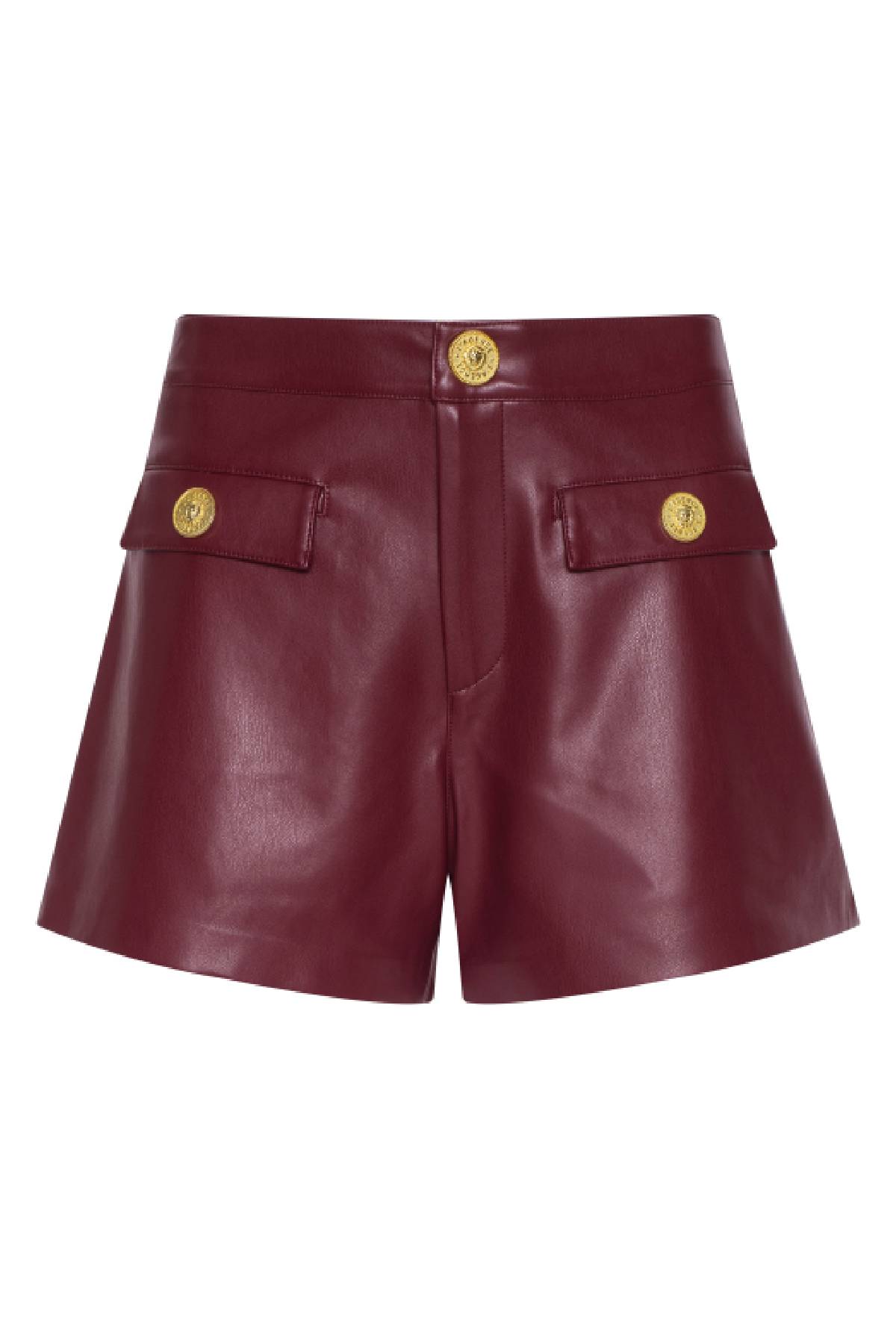 L’AGENCE Dionne Faux Leather Short