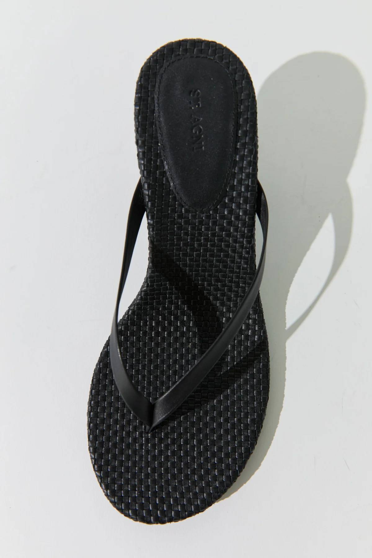 St. Agni Woven Thong Heel