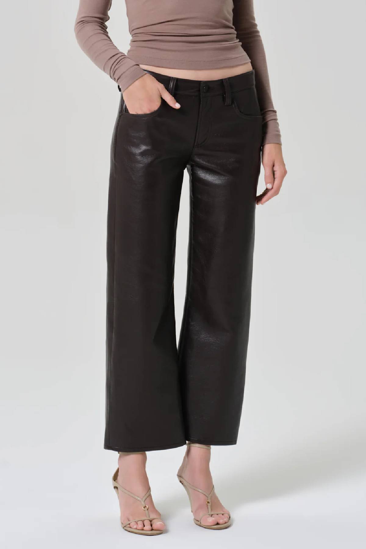 Citizens of Humanity Faye Vintage Straight Recycle Leather Pant