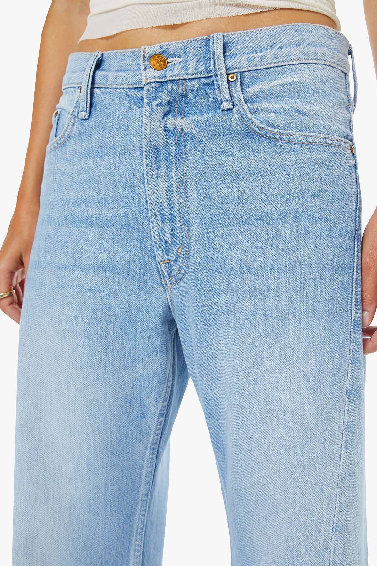 Mother The Lemon Twist Sneak Jeans