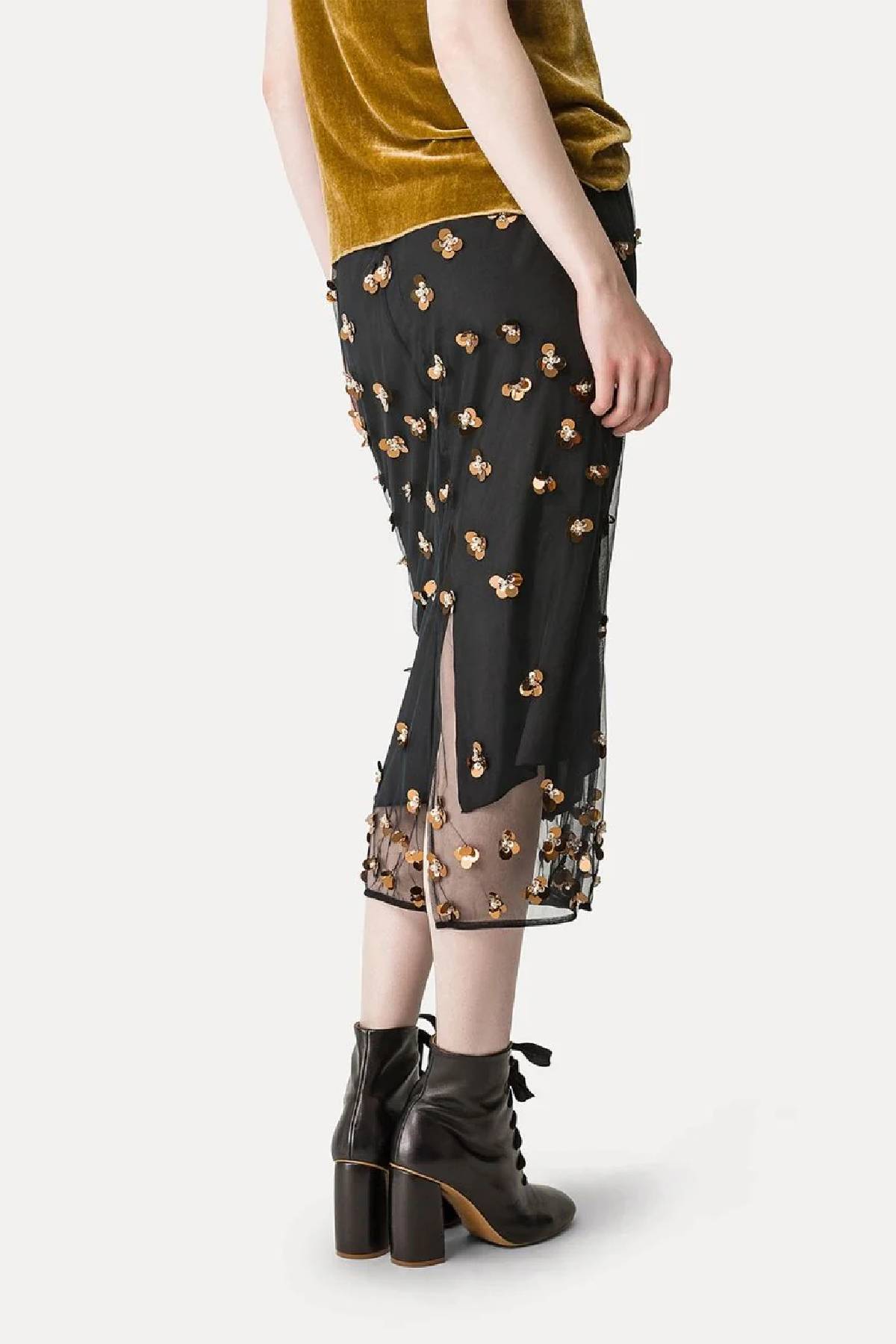 Forte Forte "Petites Etoiles" Embroidery Chic Tulle Skirt