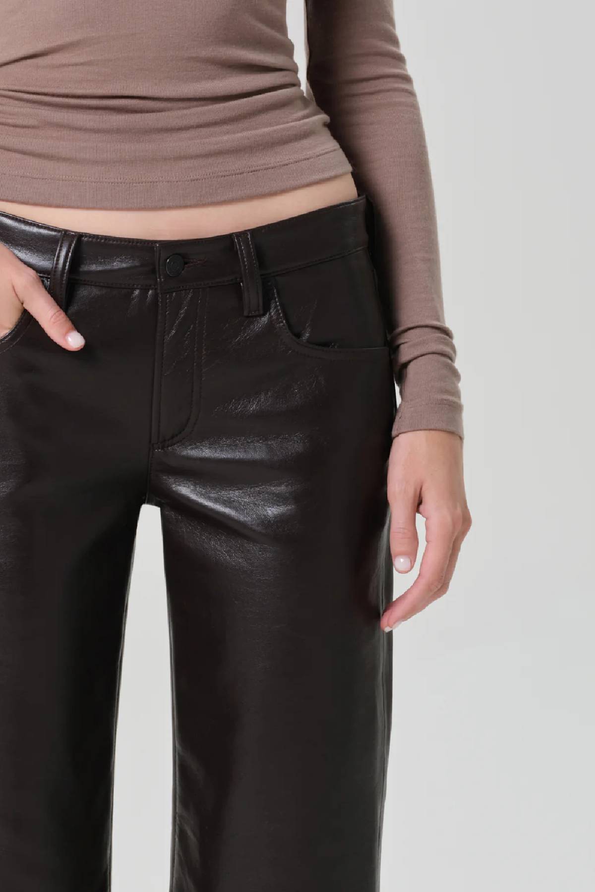 Citizens of Humanity Faye Vintage Straight Recycle Leather Pant