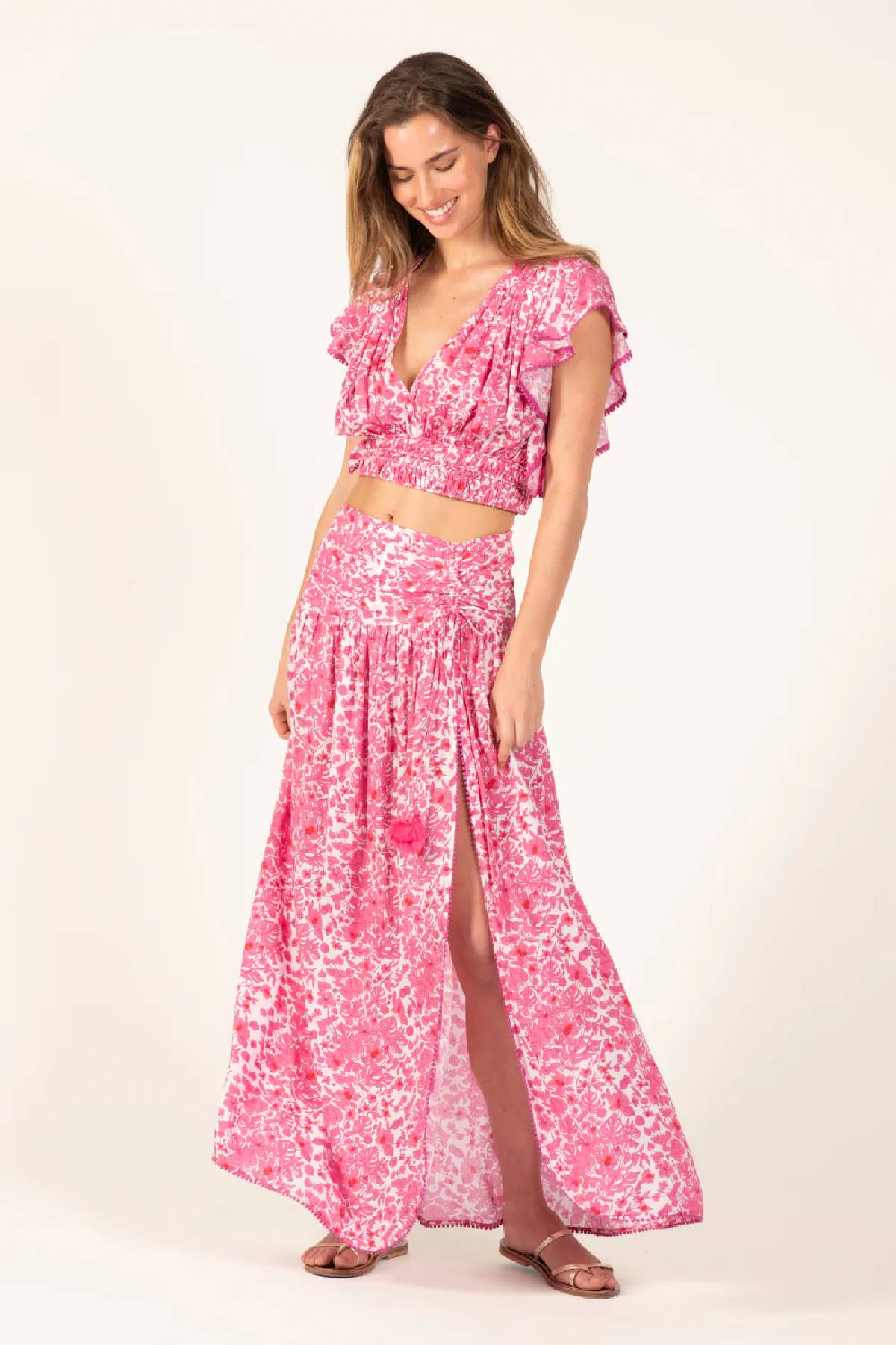 Poupette St Barth Carla Long Skirt