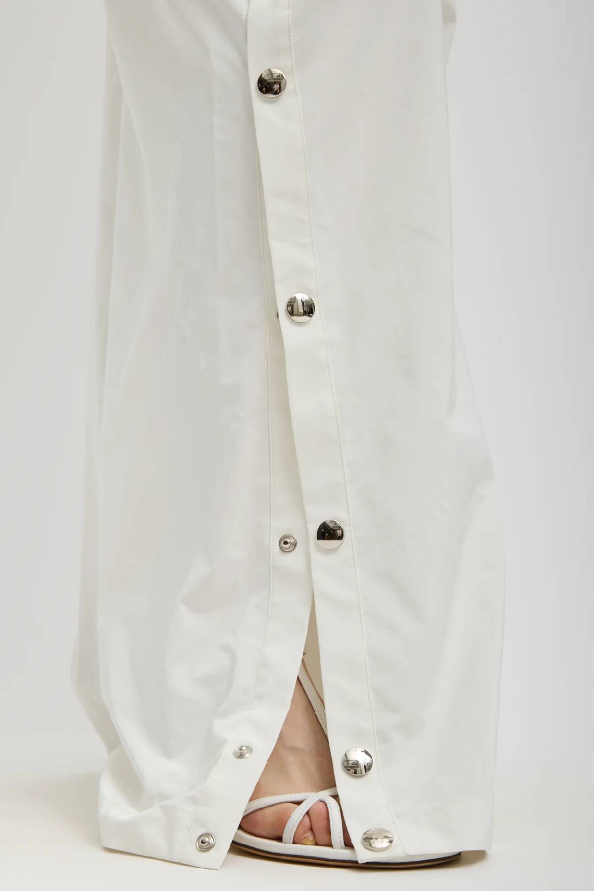 Tibi Nylon Snap Pull On Jogger