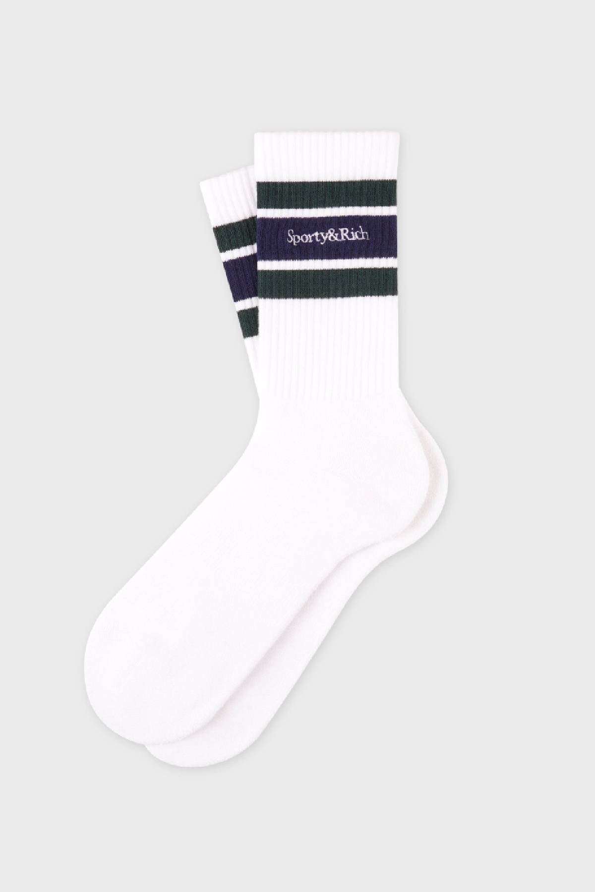 Sporty & Rich Serif Logo Socks