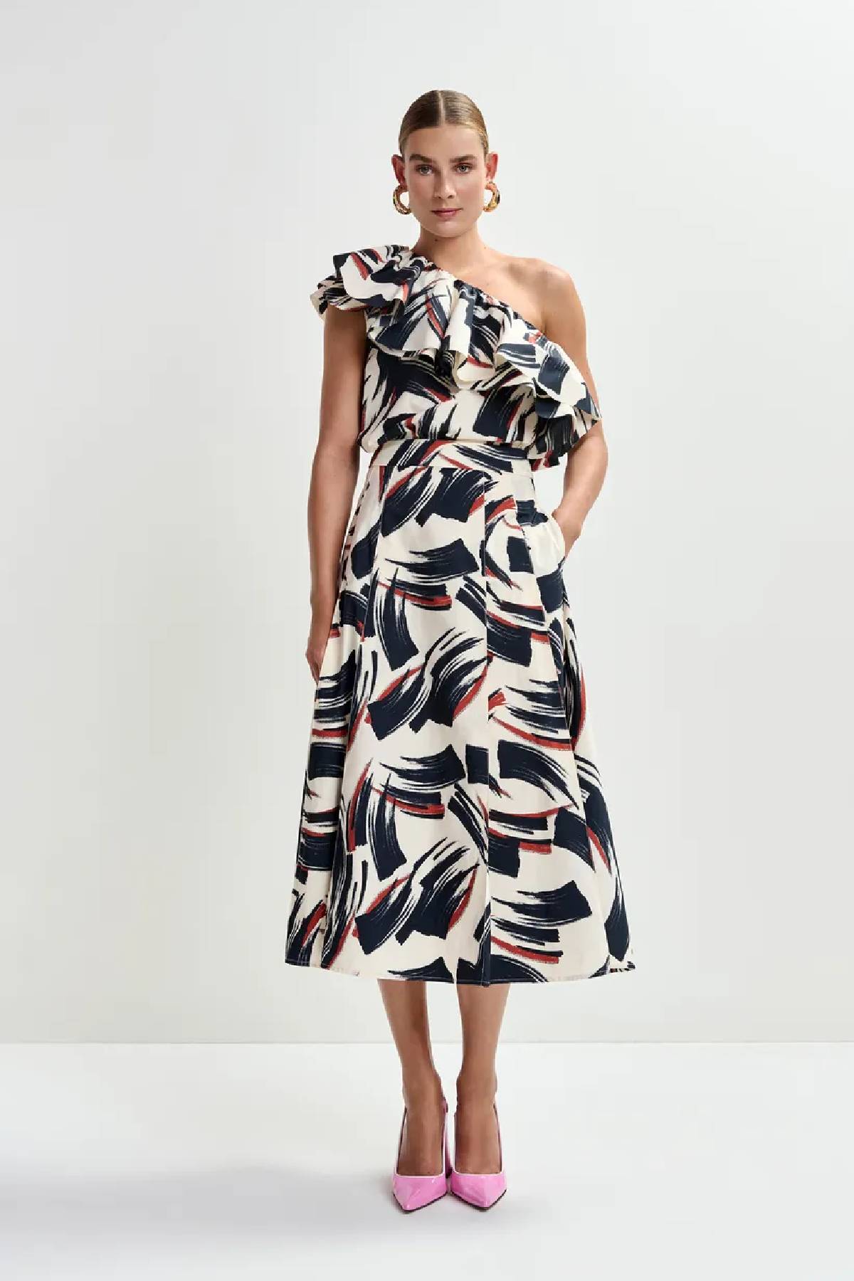 Essentiel Antwerp A-Line Midi Skirt