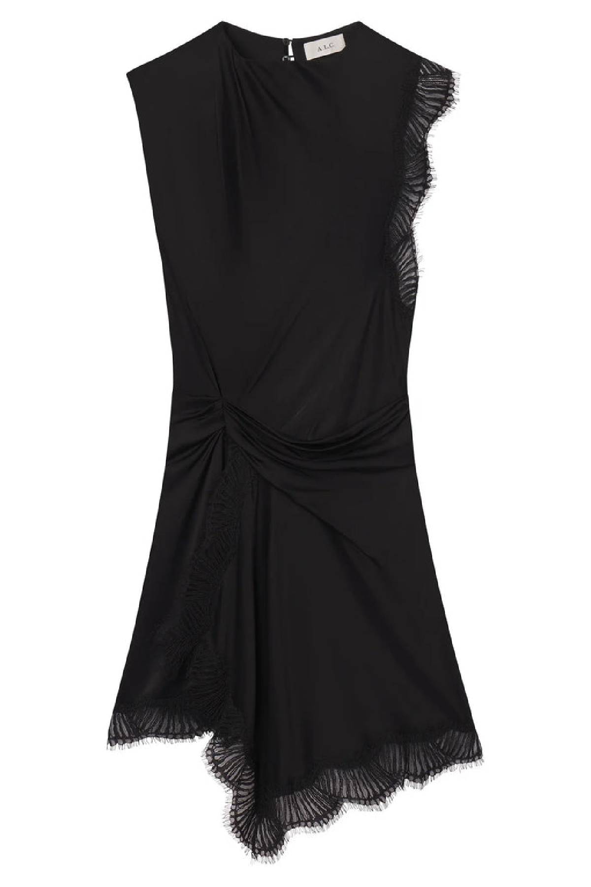 A.L.C. Dion Satin And Lace Mini Dress
