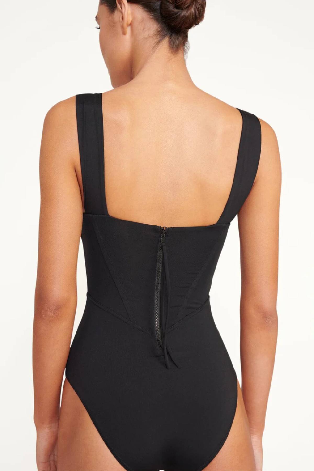Staud Adelaide One Piece Swimsuit - Black