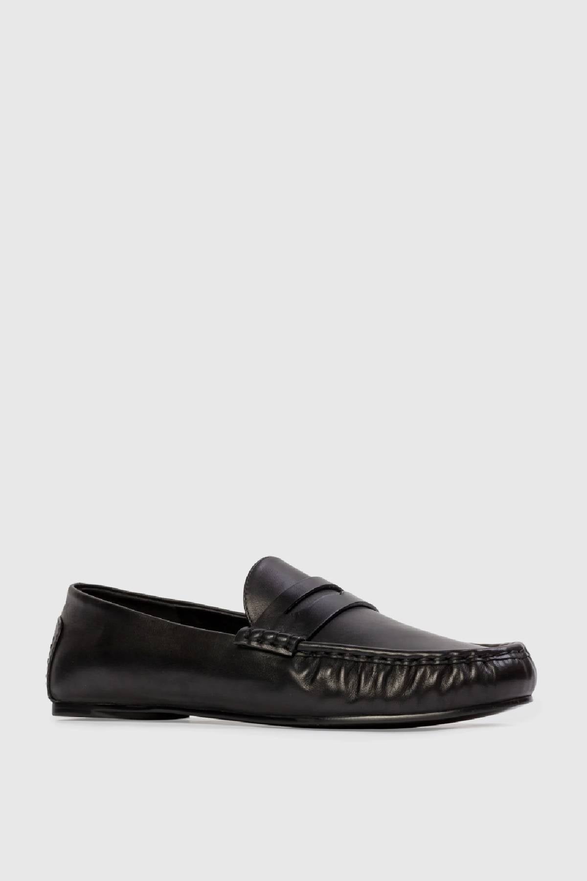 Black Suede Studio Darlyn Loafer