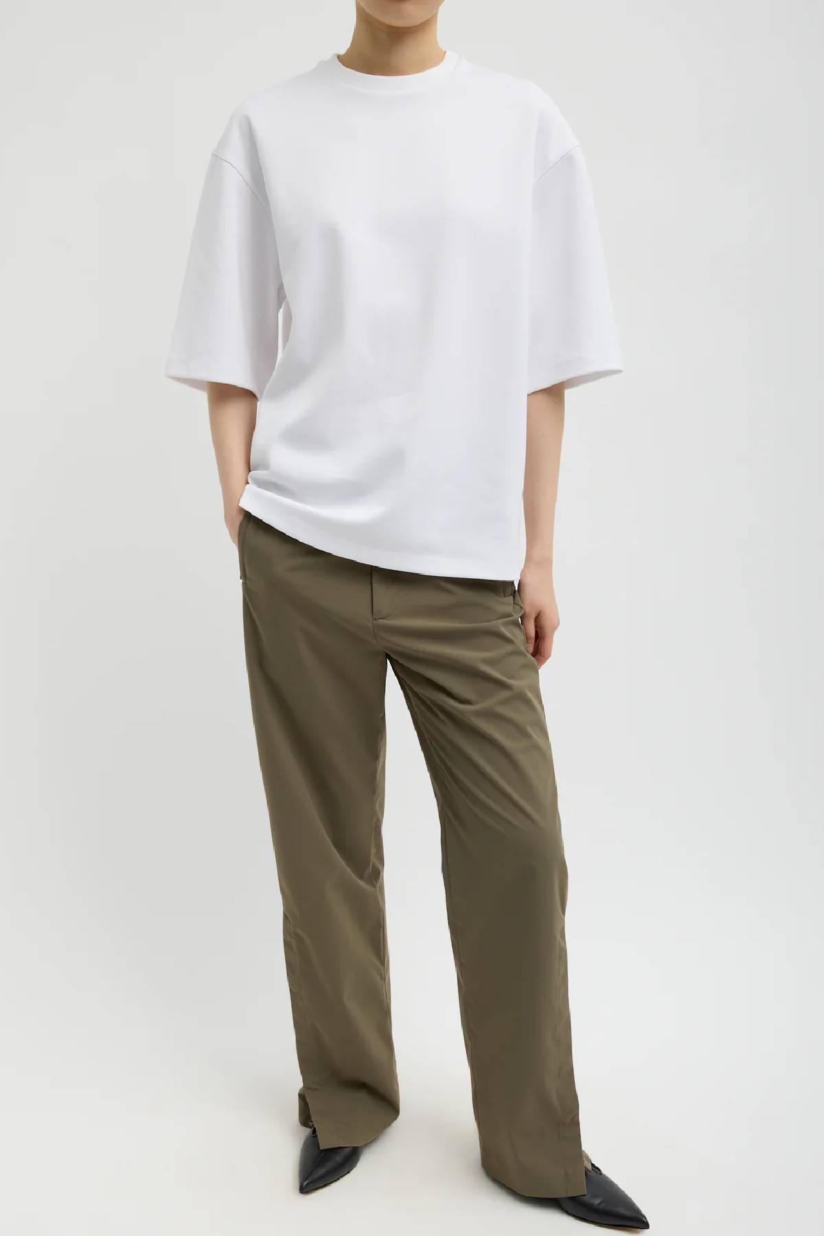 Tibi Active Knit Easy T-Shirt