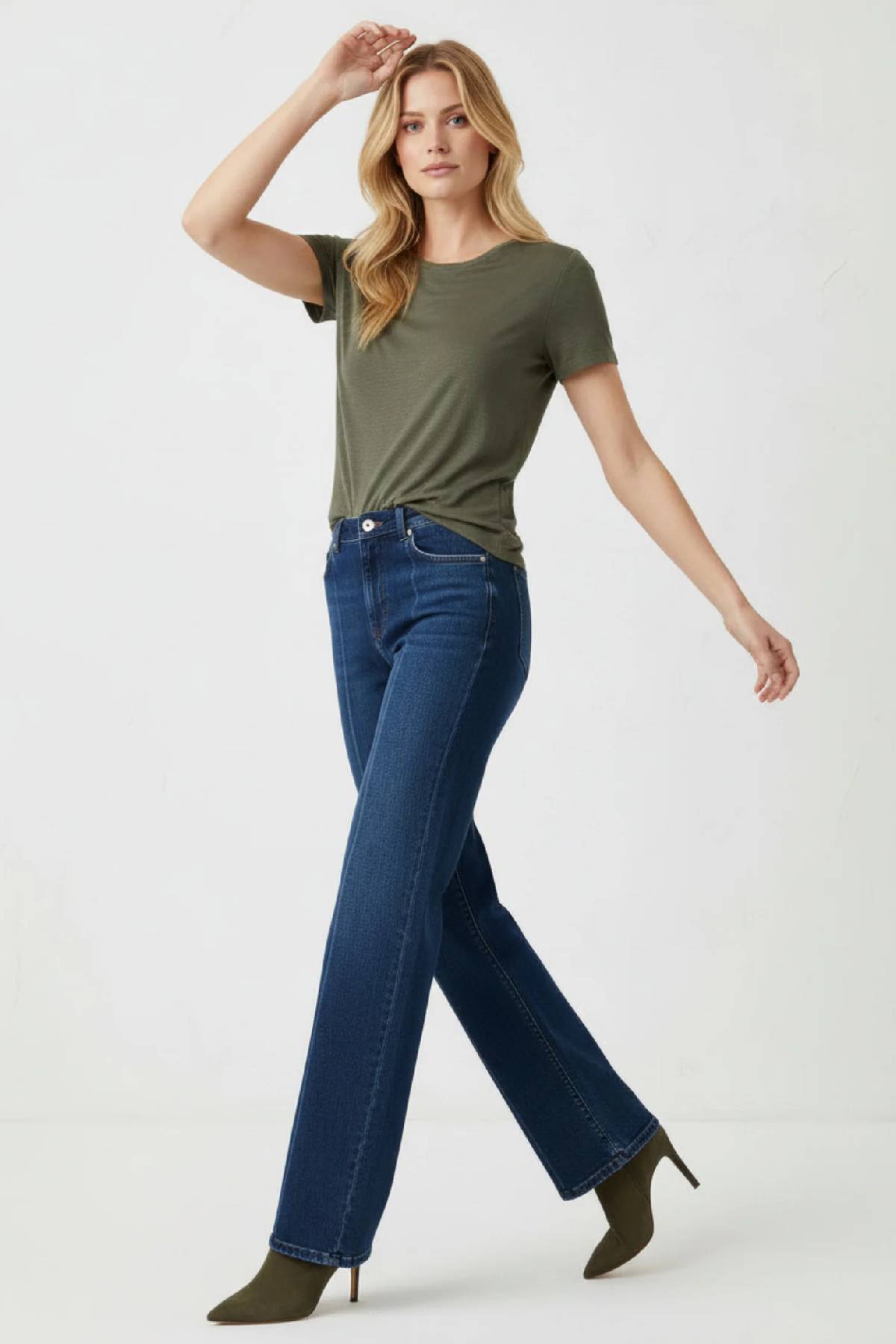 Majestic Filatures Stretch Linen Vintage Short Sleeve Crewneck Tee