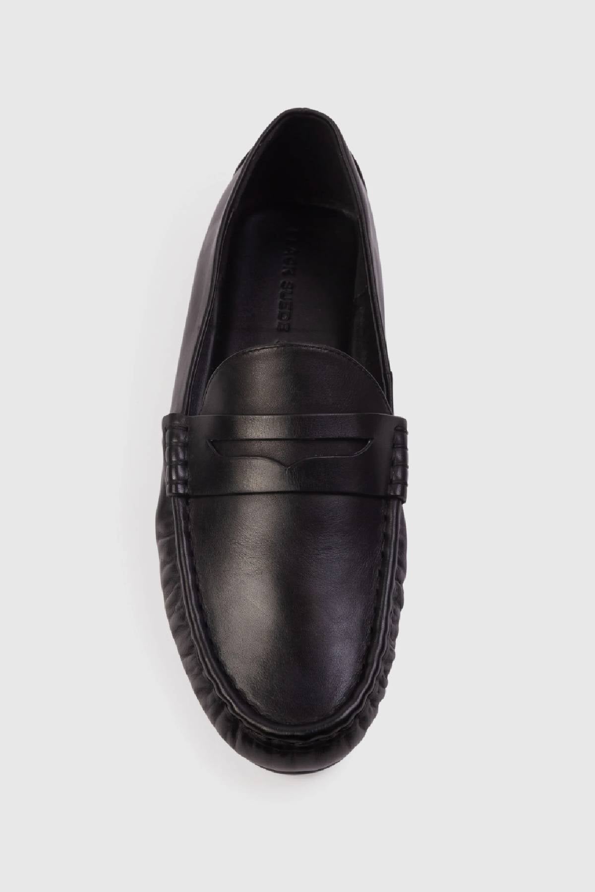 Black Suede Studio Darlyn Loafer