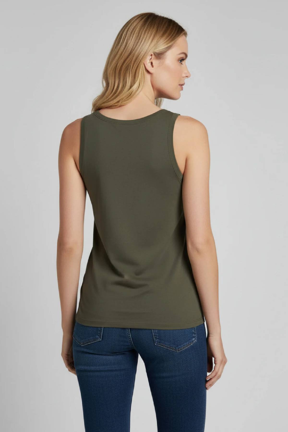 Majestic Filatures Stretch Linen Vintage Dye Tank Top