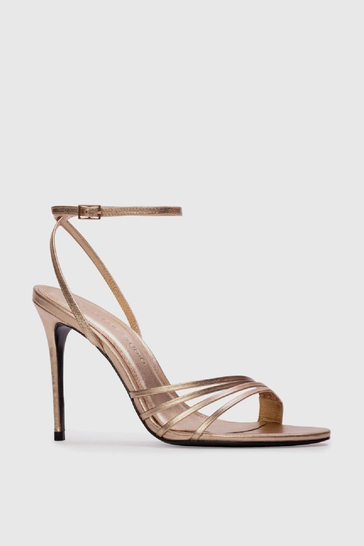 Black Suede Studio Ella 100 Sandal