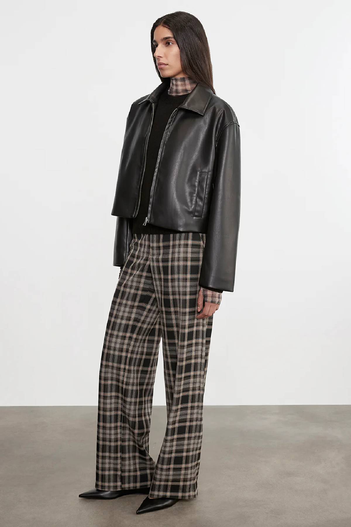 Enza Costa Leather Minimal Jacket