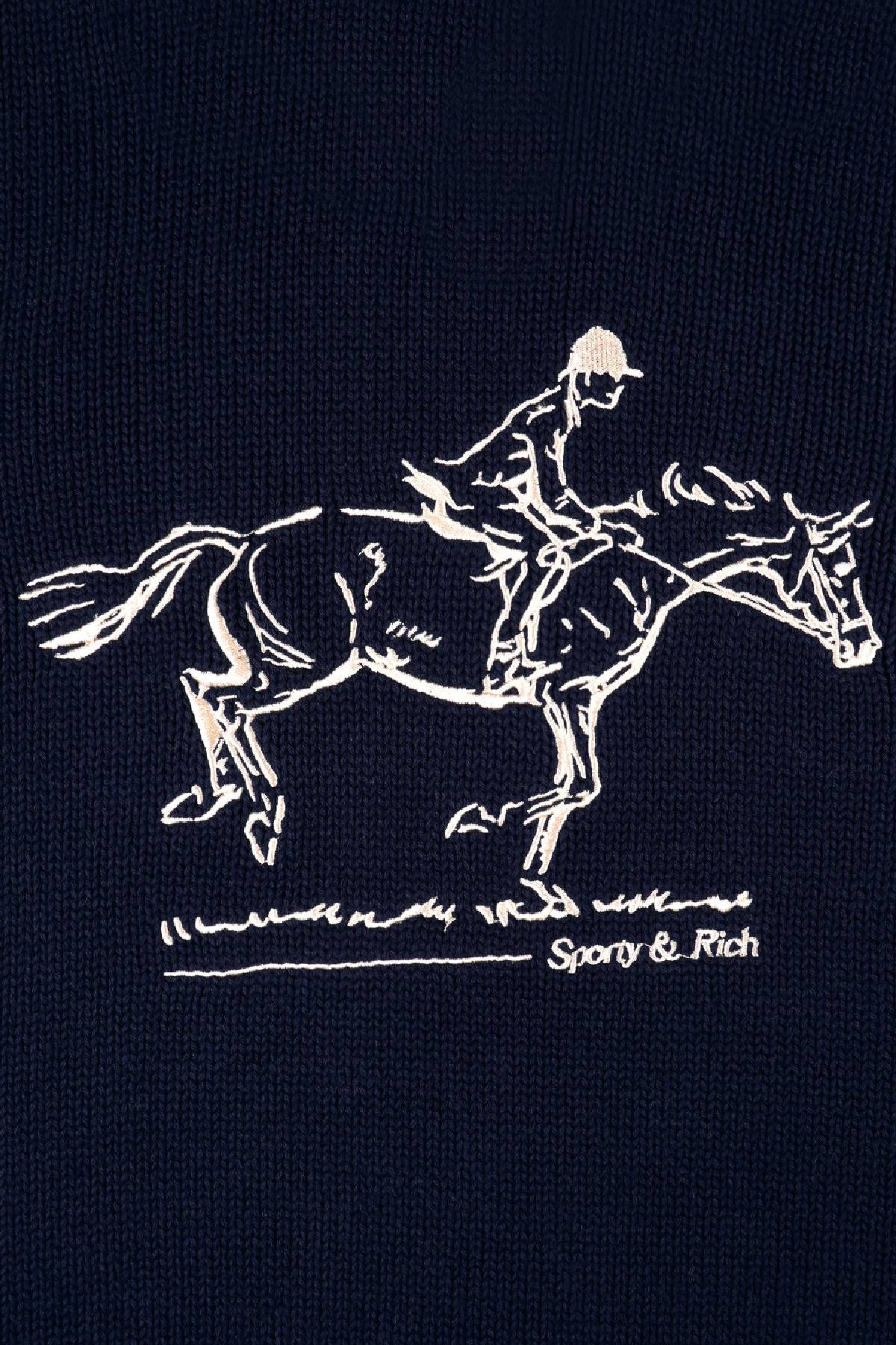 Sporty & Rich Horse Knitted Turtleneck