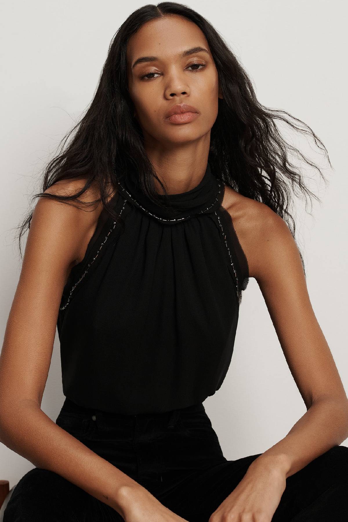 Veronica Beard Tanisha Halter Top