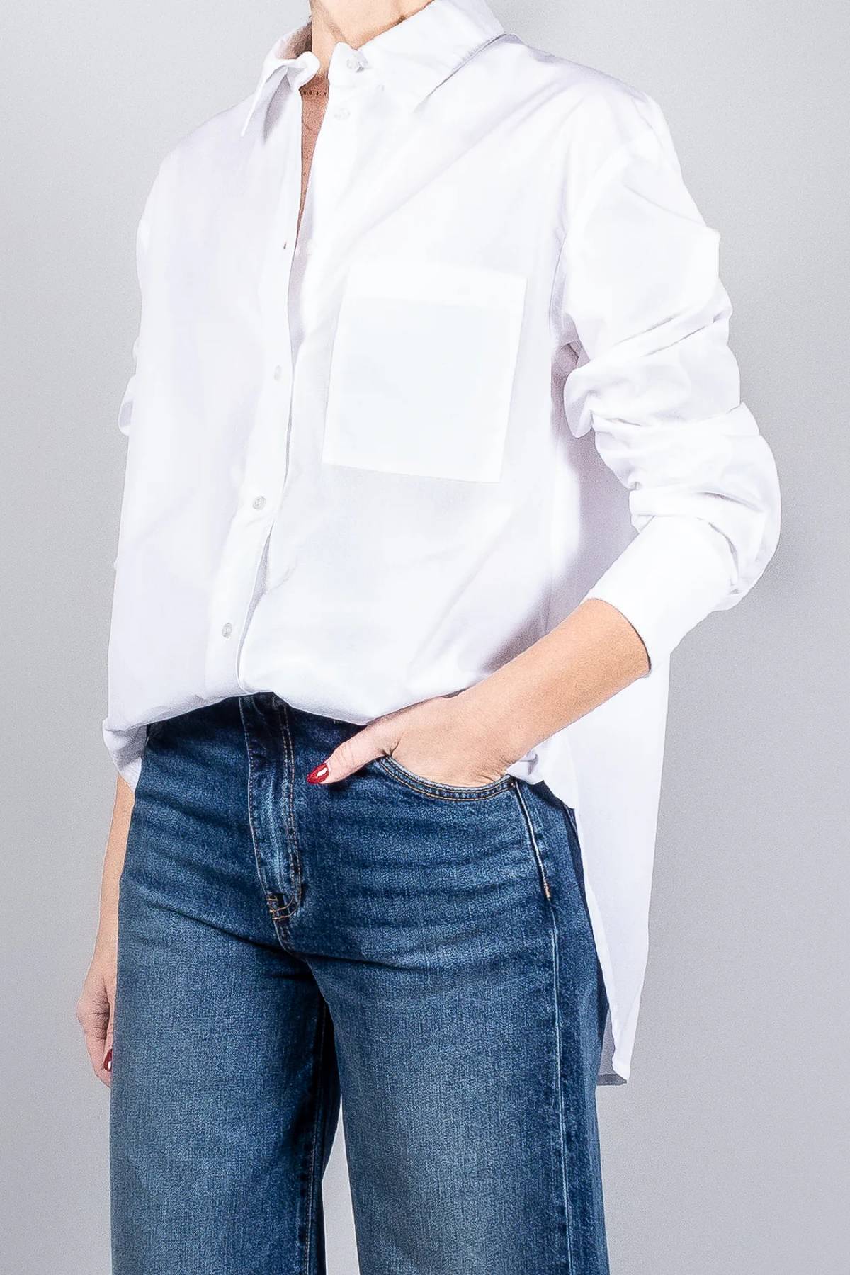 Loulou de Saison Lee Shirt With Embroidery