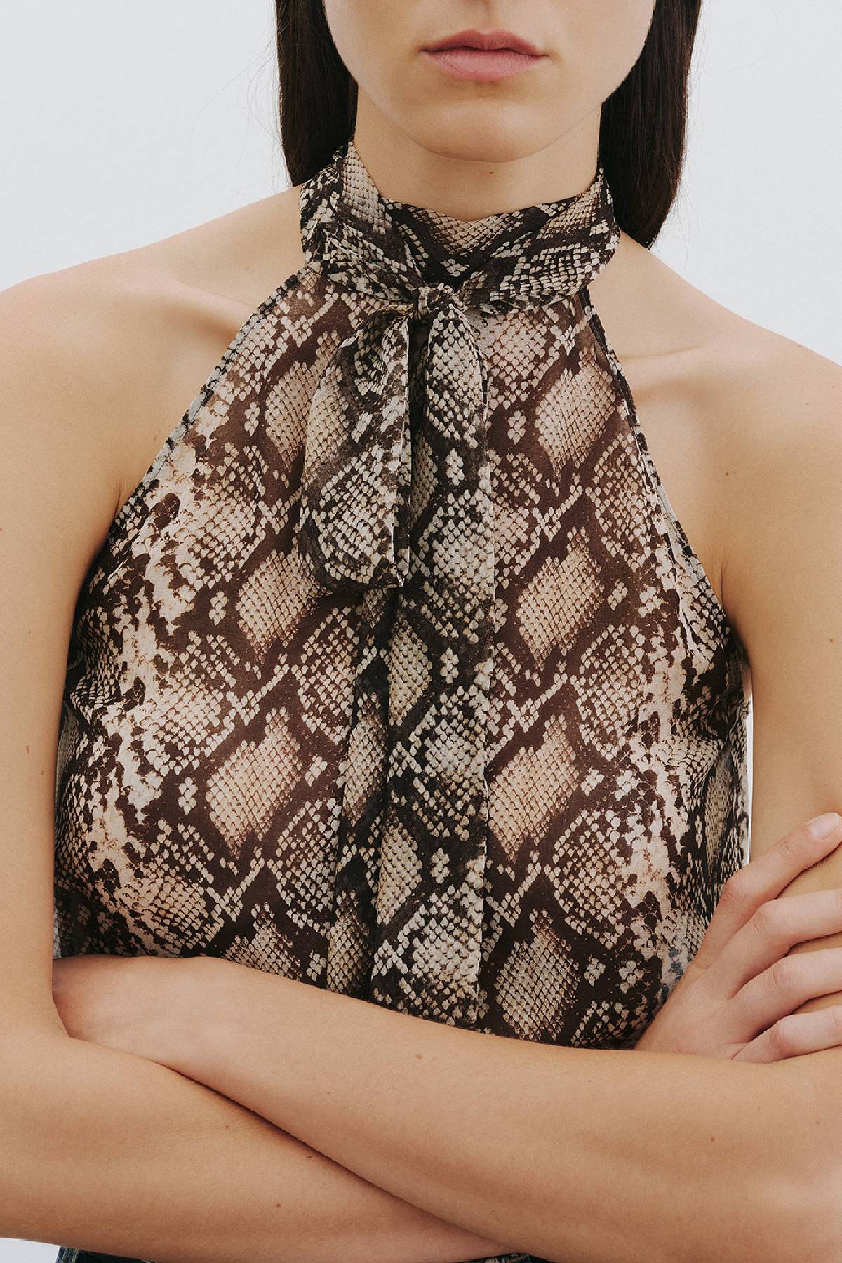 Nili Lotan Alla Halterneck Top