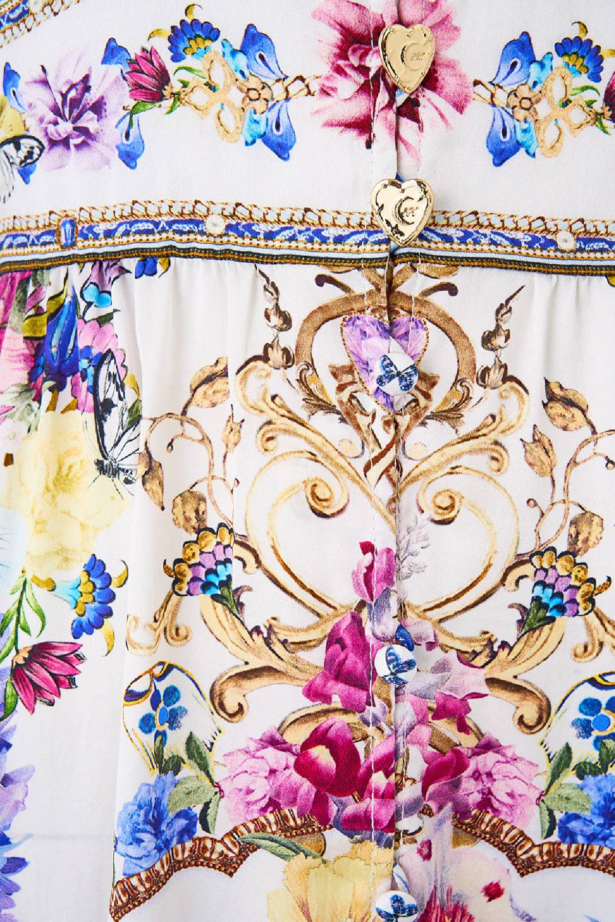 Camilla Button Front Frill Dress