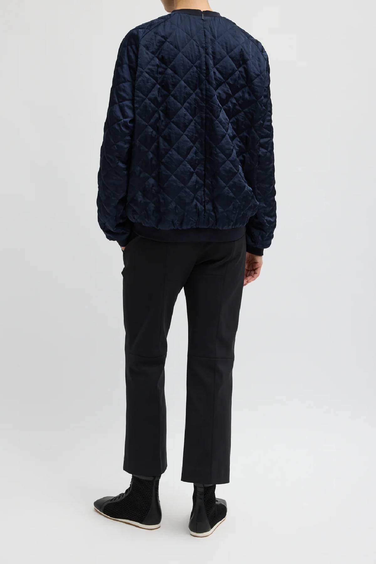 Tibi Cozy Quilting Sweatshirt