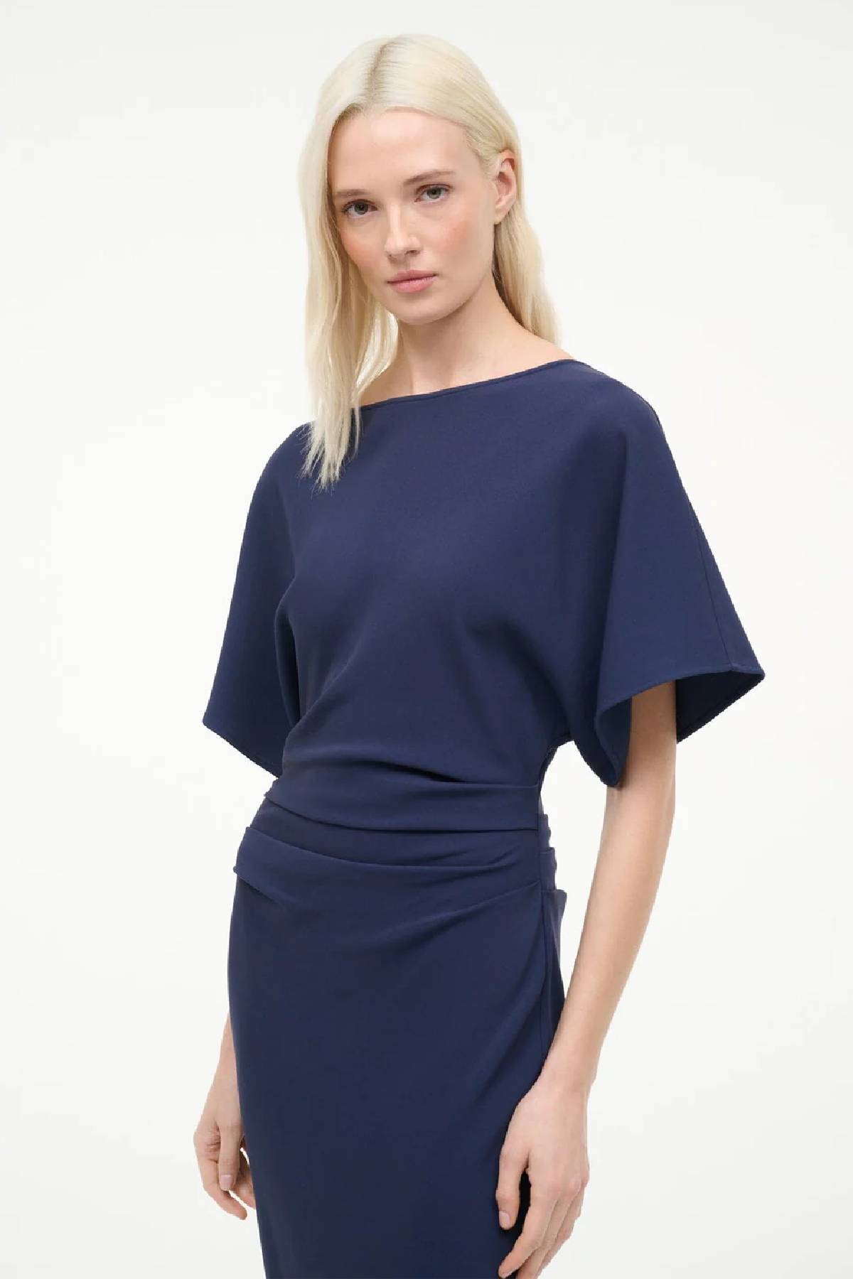 Staud Amelie Dress - Navy