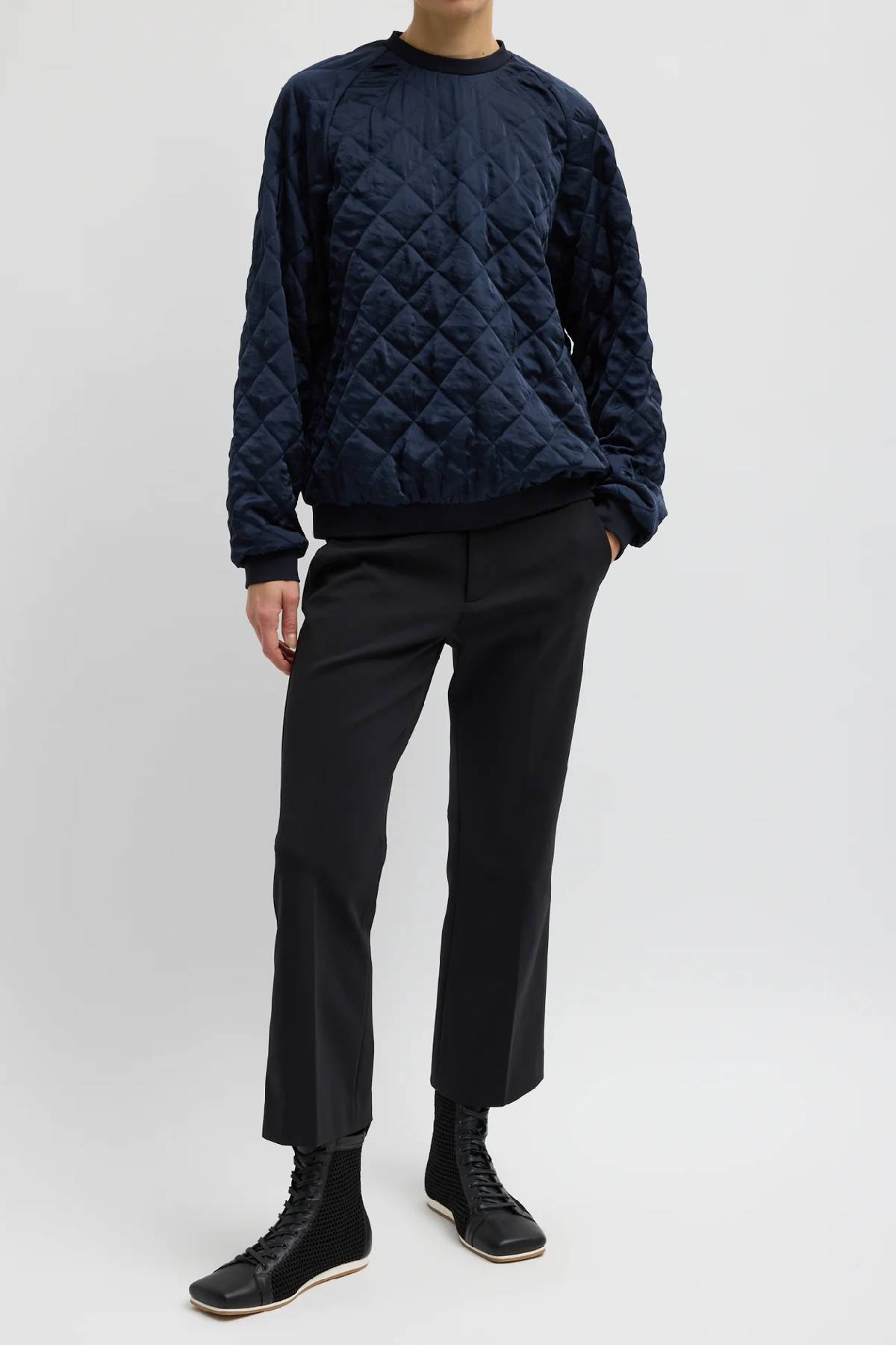 Tibi Cozy Quilting Sweatshirt