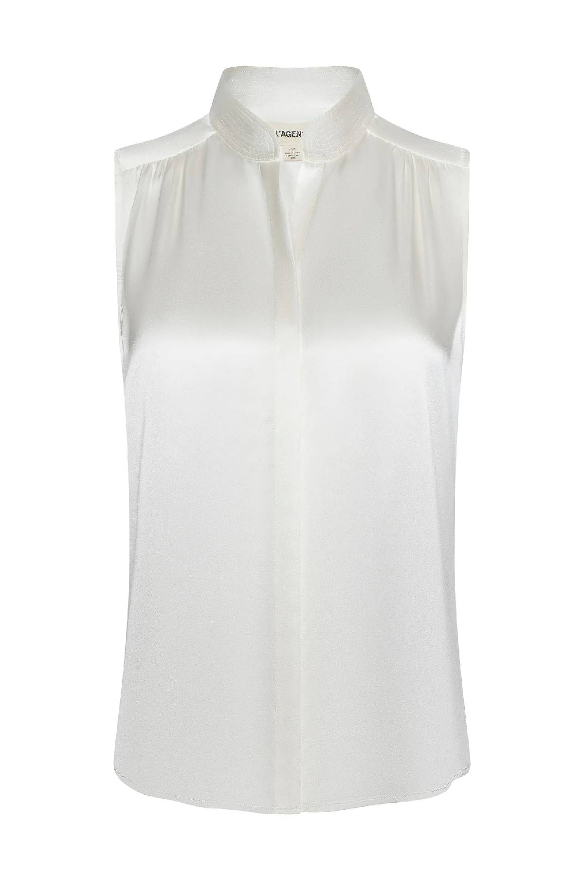 Chemisier sans manches à col mao Phoebe de L'AGENCE
