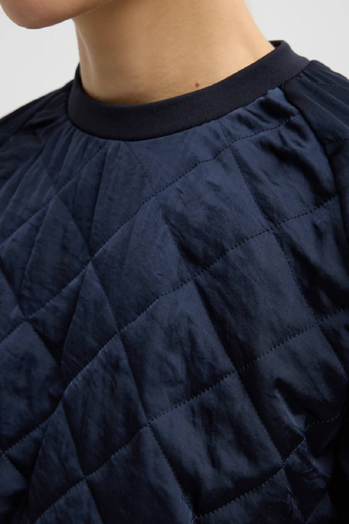 Tibi Cozy Quilting Sweatshirt