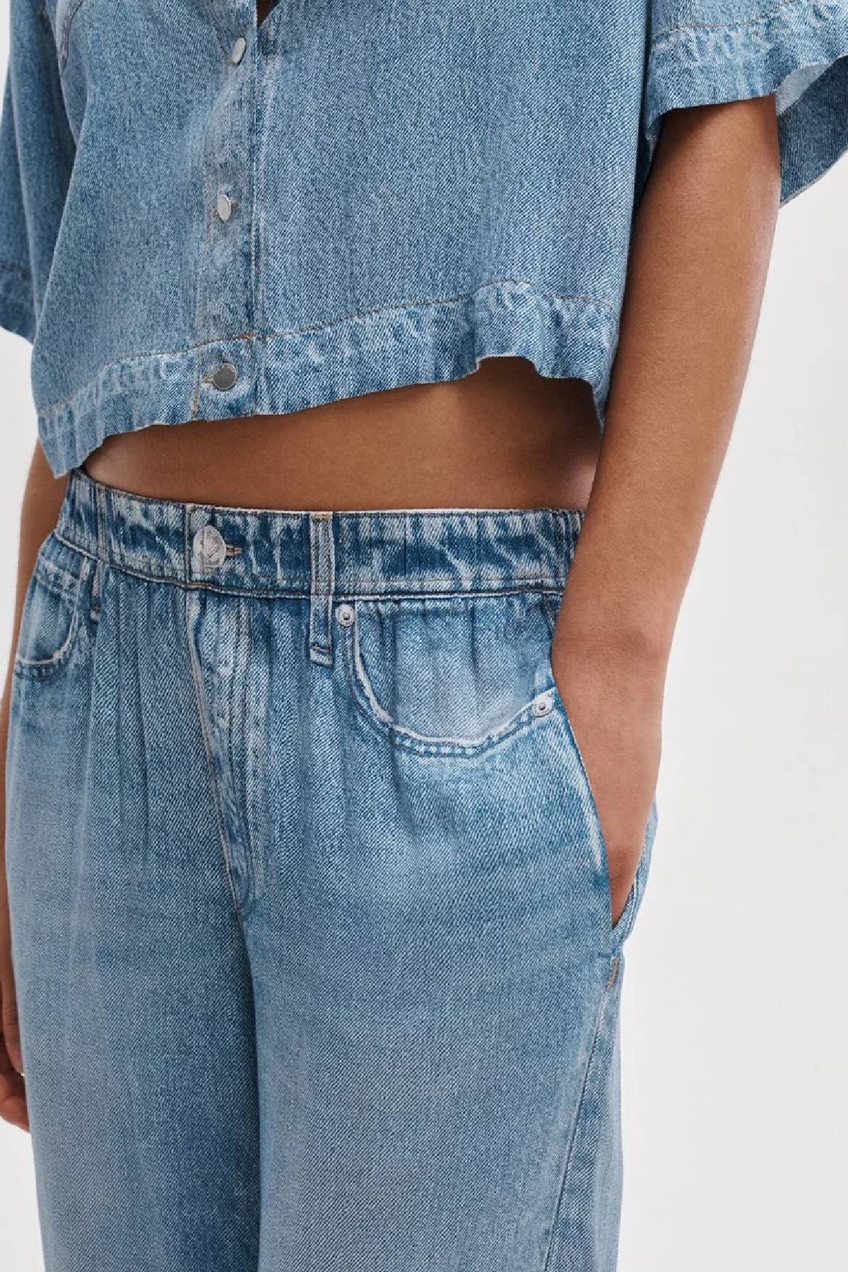 Rag & Bone Miramar Slink Wide Leg Pull On Pant