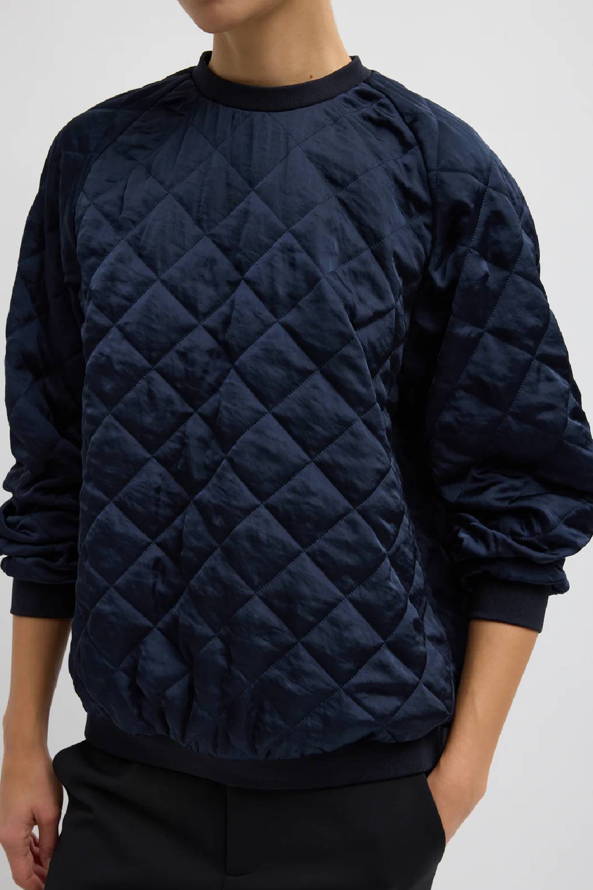 Tibi Cozy Quilting Sweatshirt