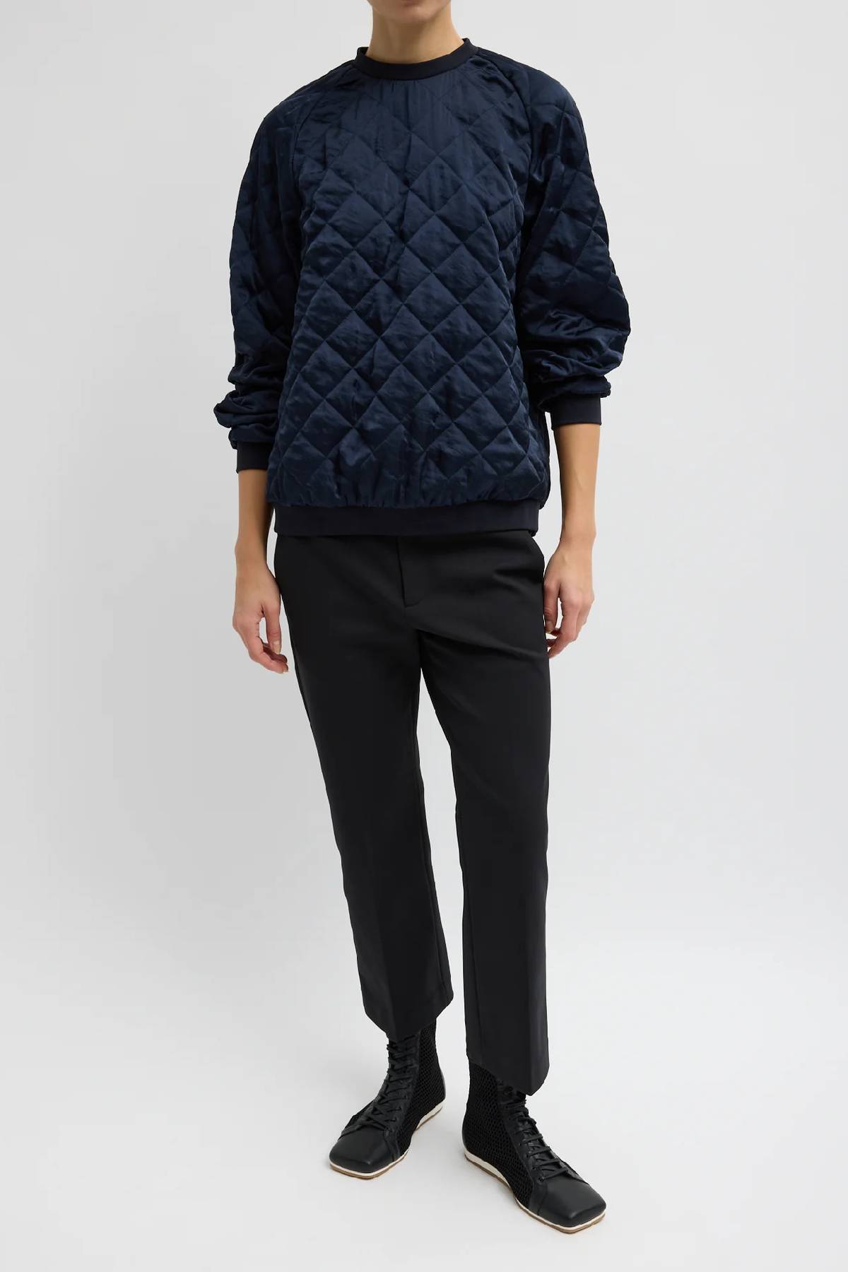 Tibi Cozy Quilting Sweatshirt
