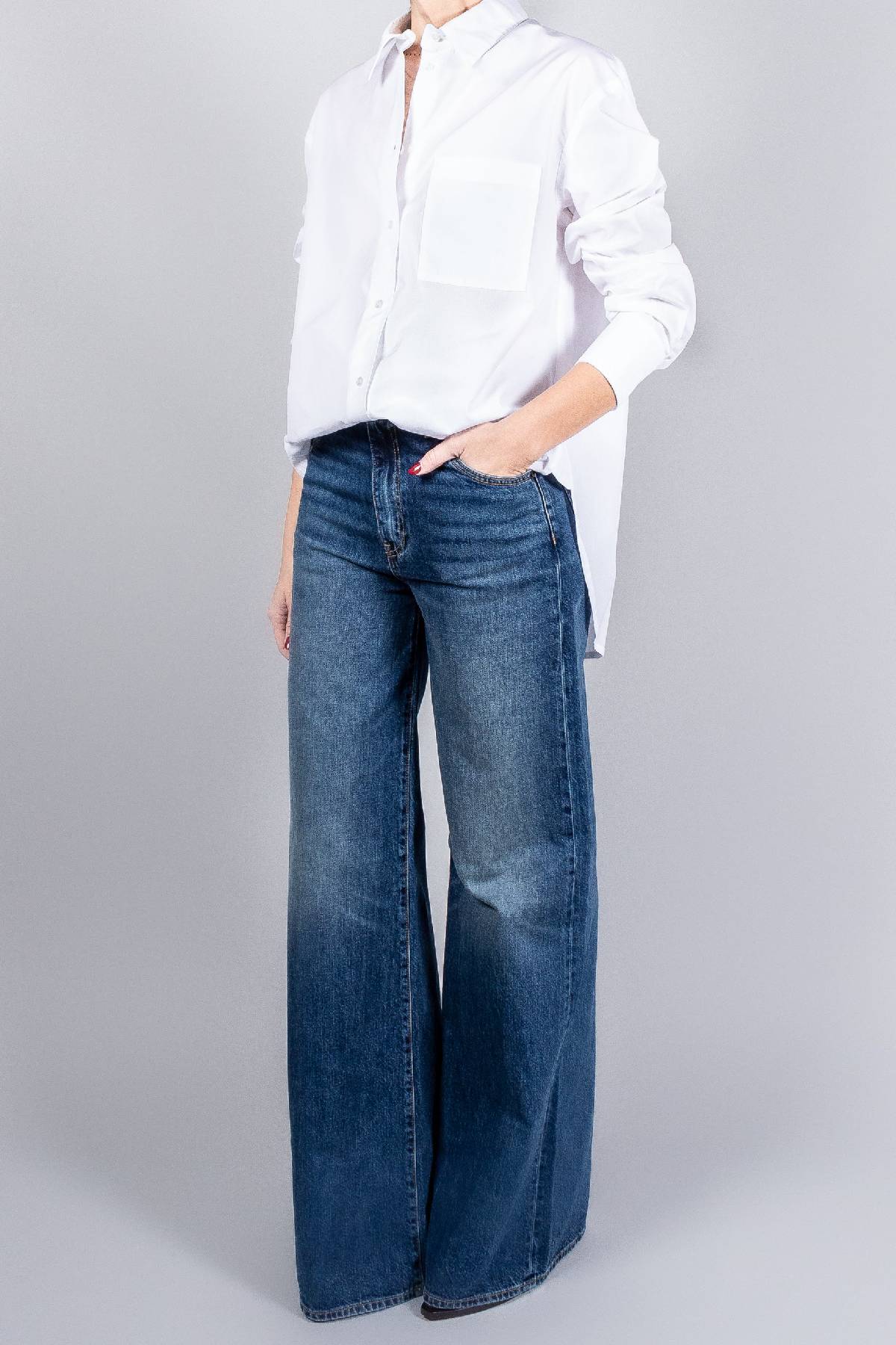 Loulou de Saison Lee Shirt With Embroidery