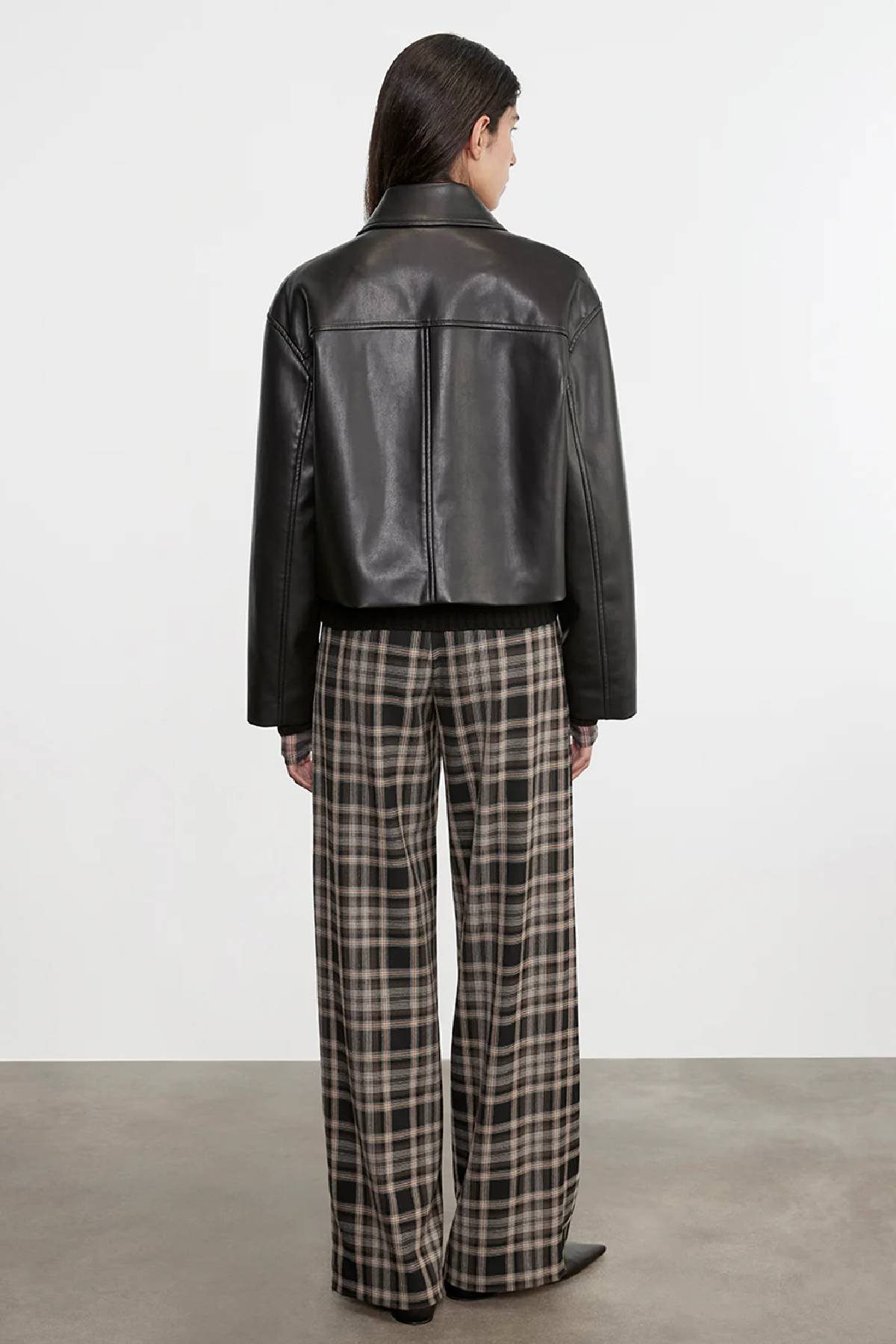 Enza Costa Leather Minimal Jacket