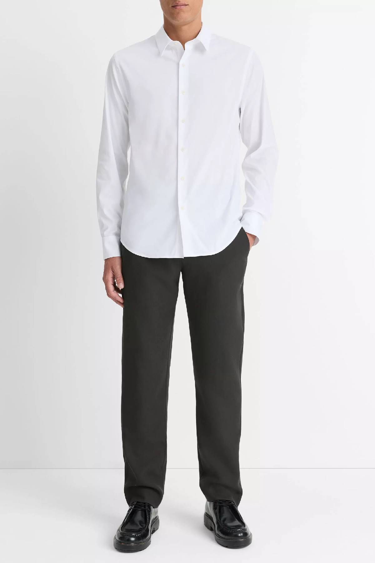 Vince Men's Stretch Cotton Poplin Shirt