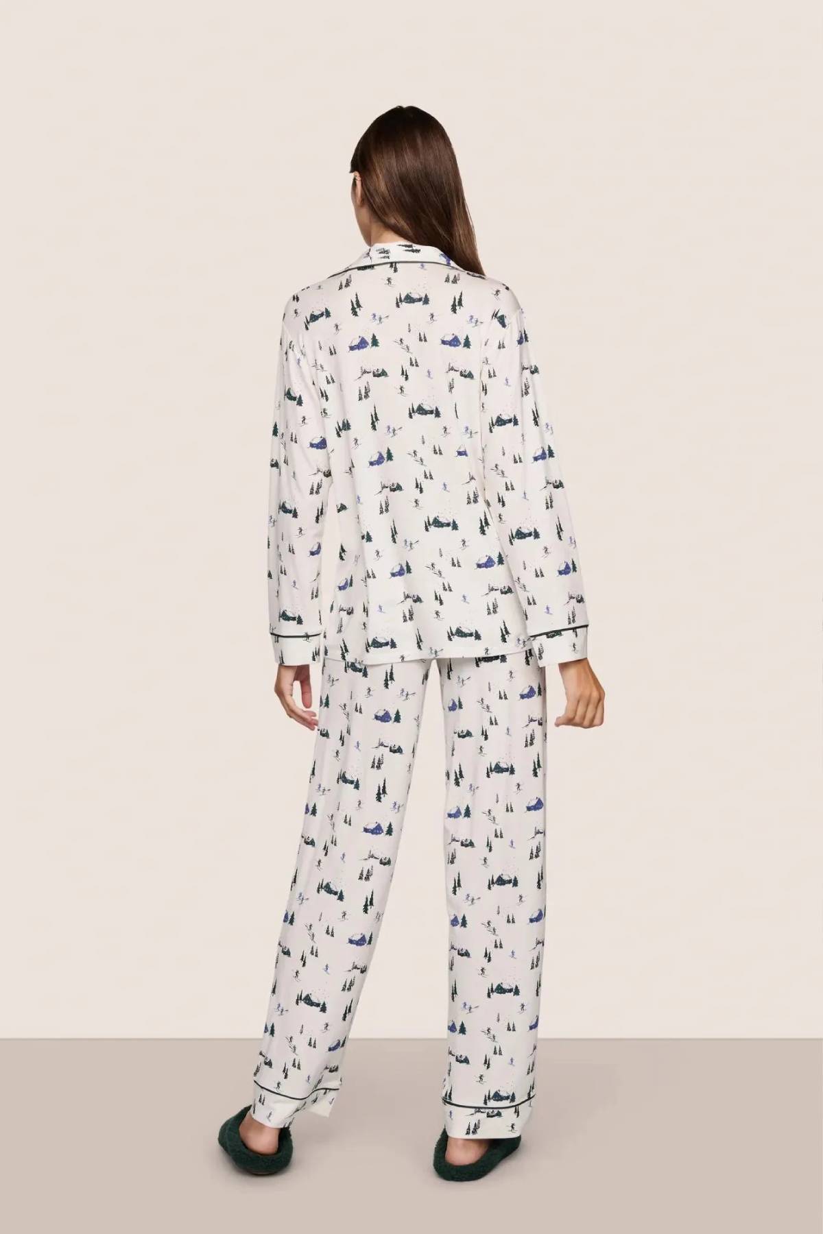 Eberjey Gisele Printed Long PJ Set