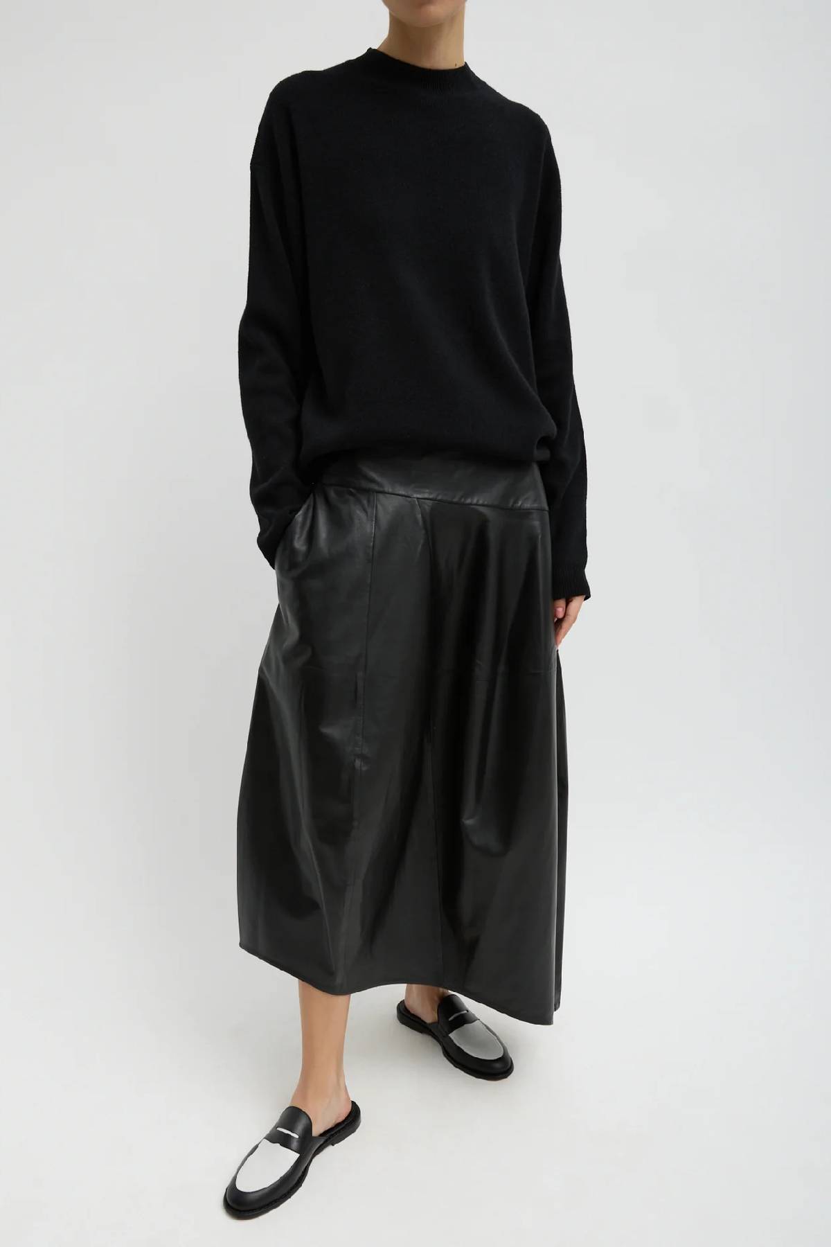 Tibi Anna Merino Wool Cut out Racerback Pullover