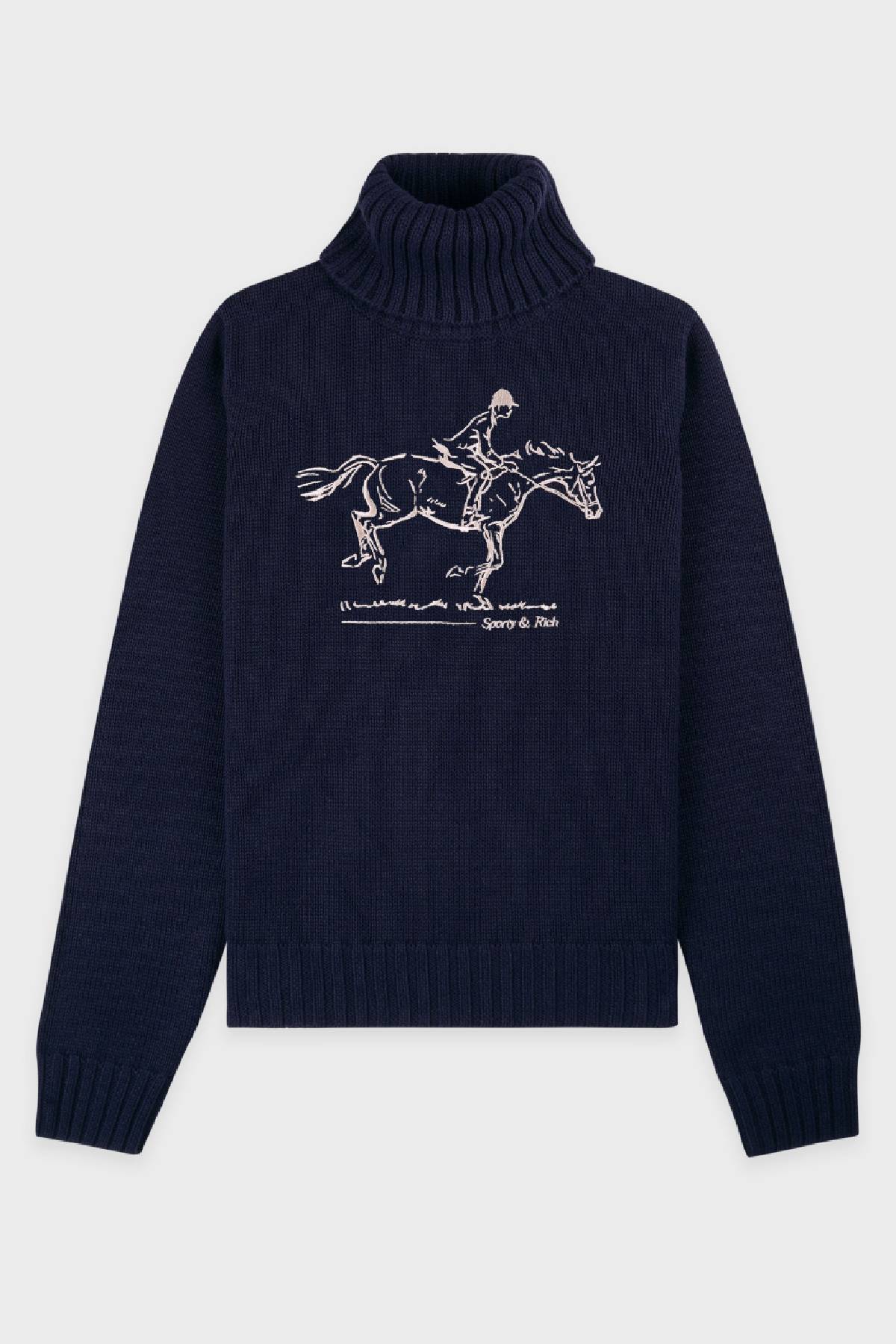 Sporty & Rich Horse Knitted Turtleneck