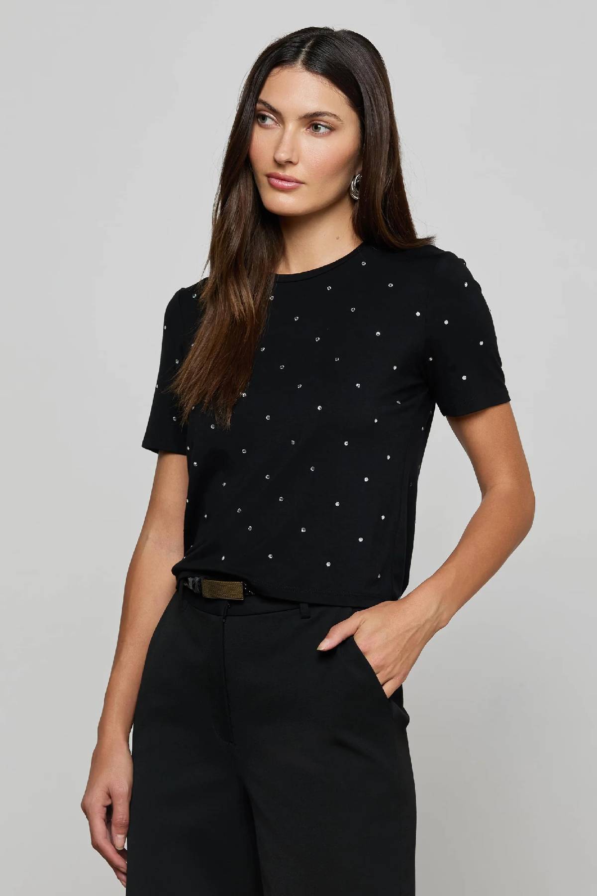 L’AGENCE Stormy Embellished Tee