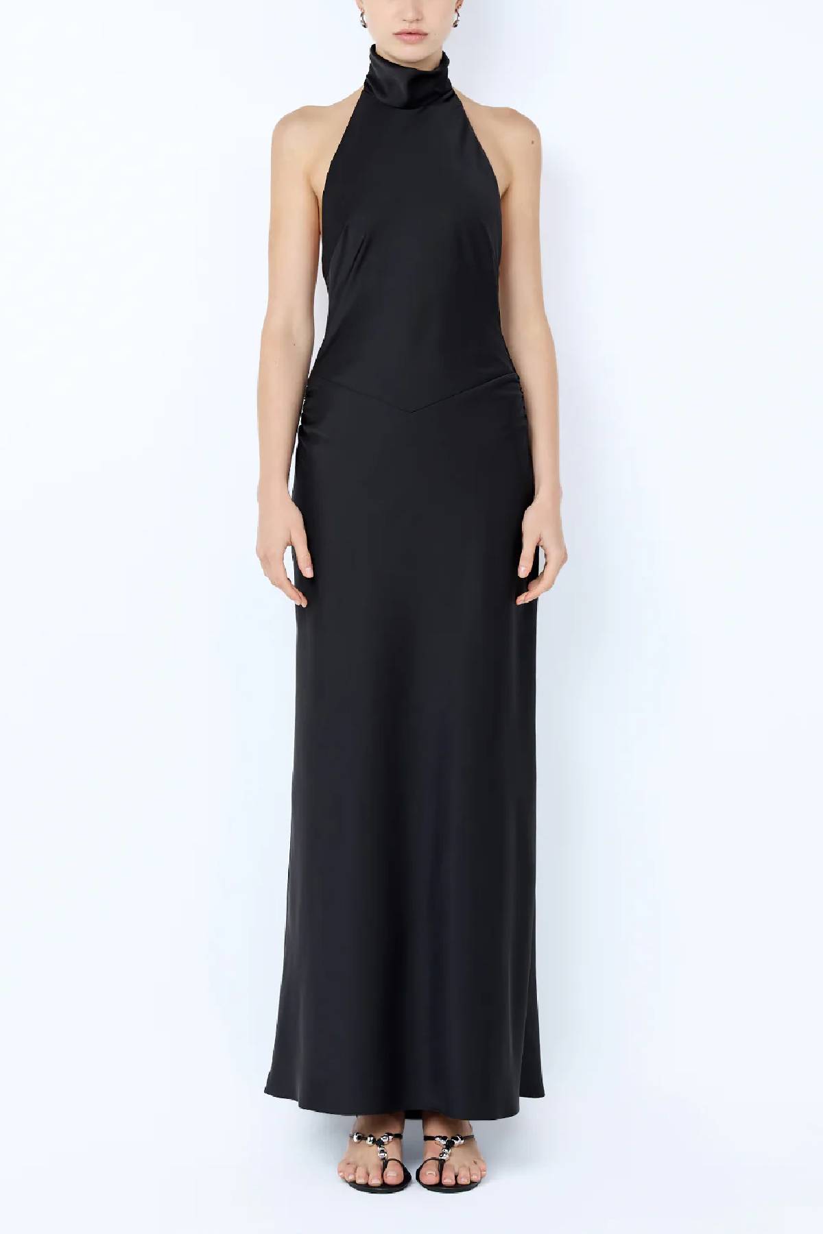 bec and bridge black halter dress Bec & Bridge Aida halter dress black Hire Me AU