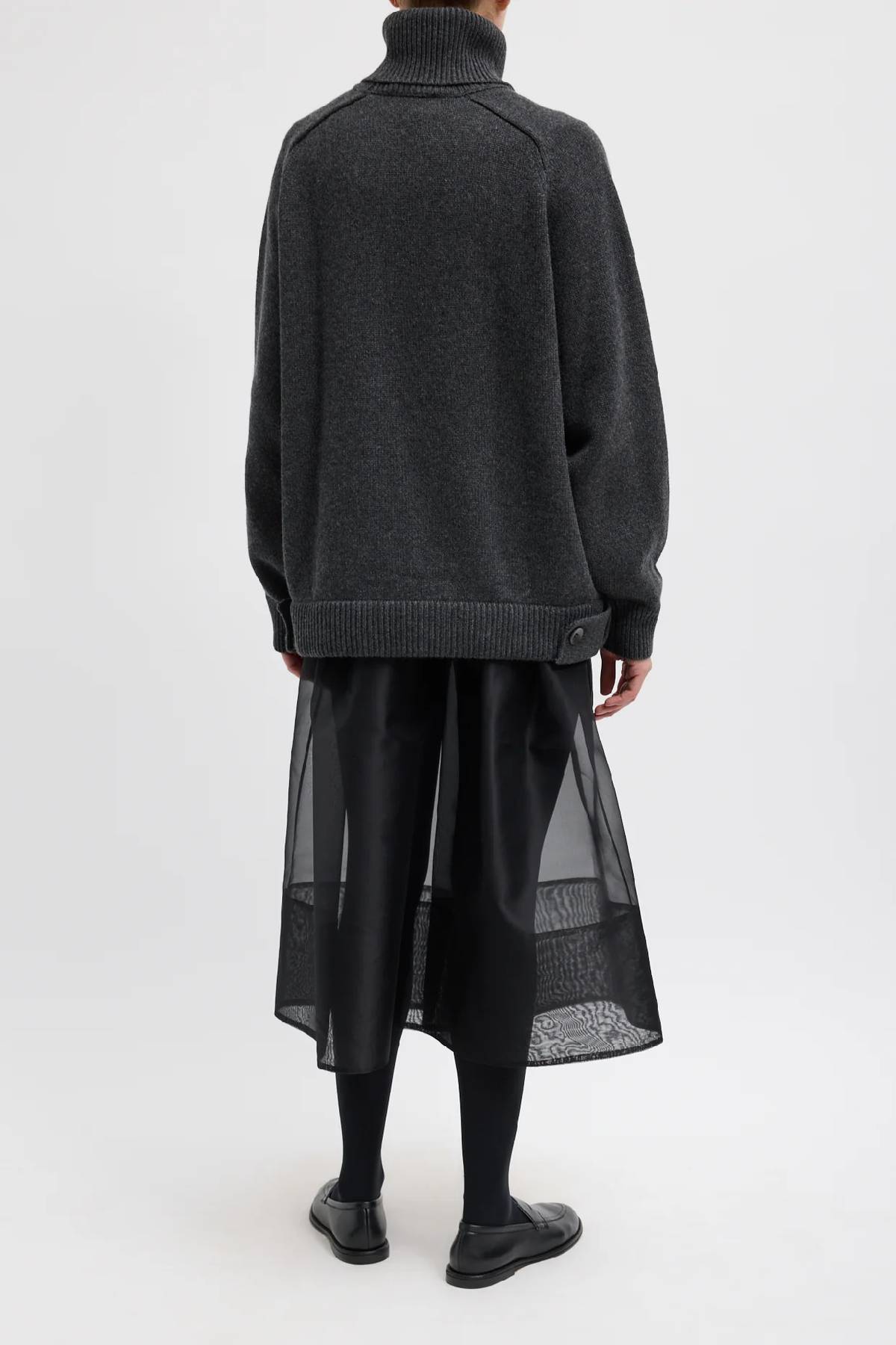 Tibi Cashmere Sweater Turtleneck Oversized Pullover