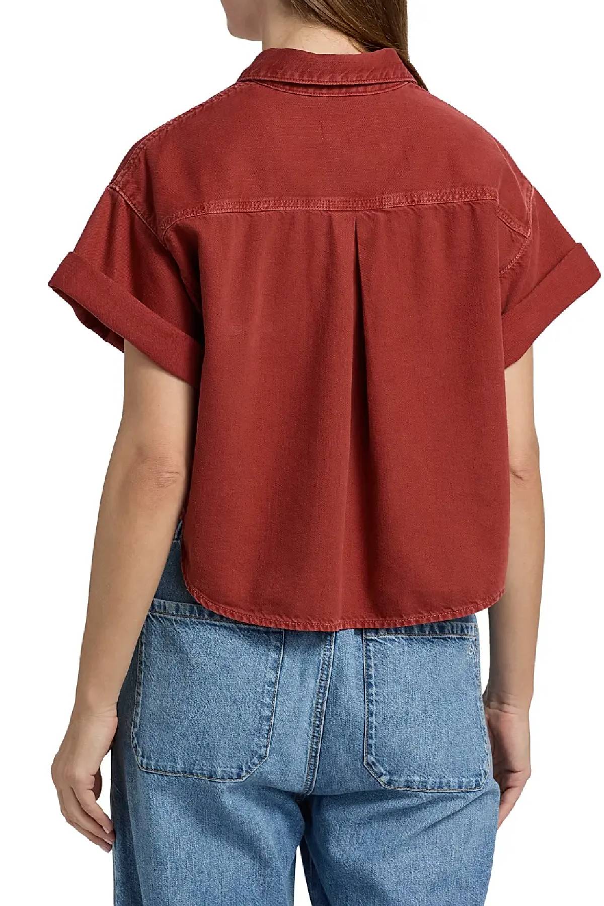 Rag & Bone Marin Short Sleeve Top - Sienna Stone