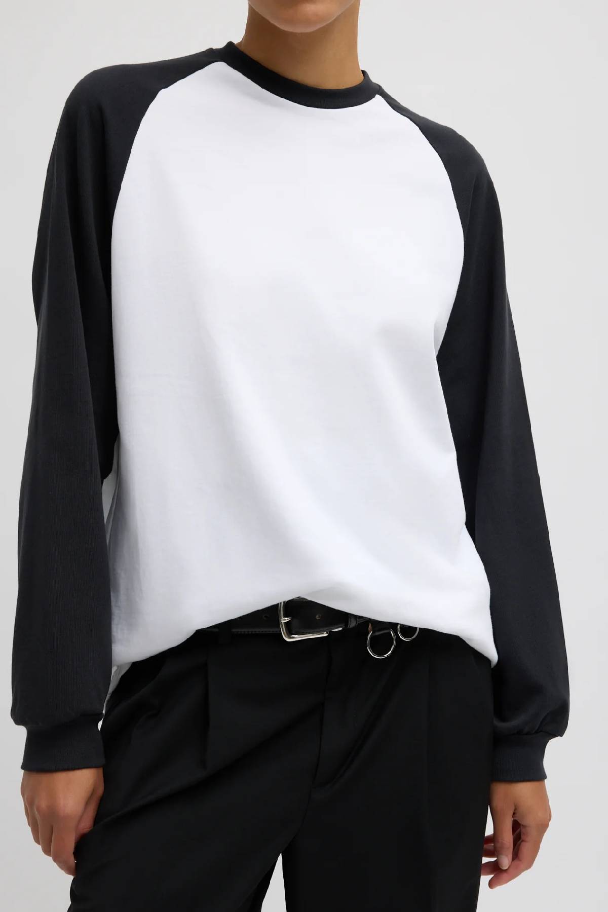 Tibi Perfect Sculpted Baseball T-Shirt