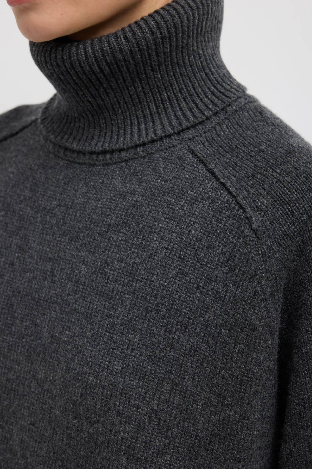 Tibi Cashmere Sweater Turtleneck Oversized Pullover