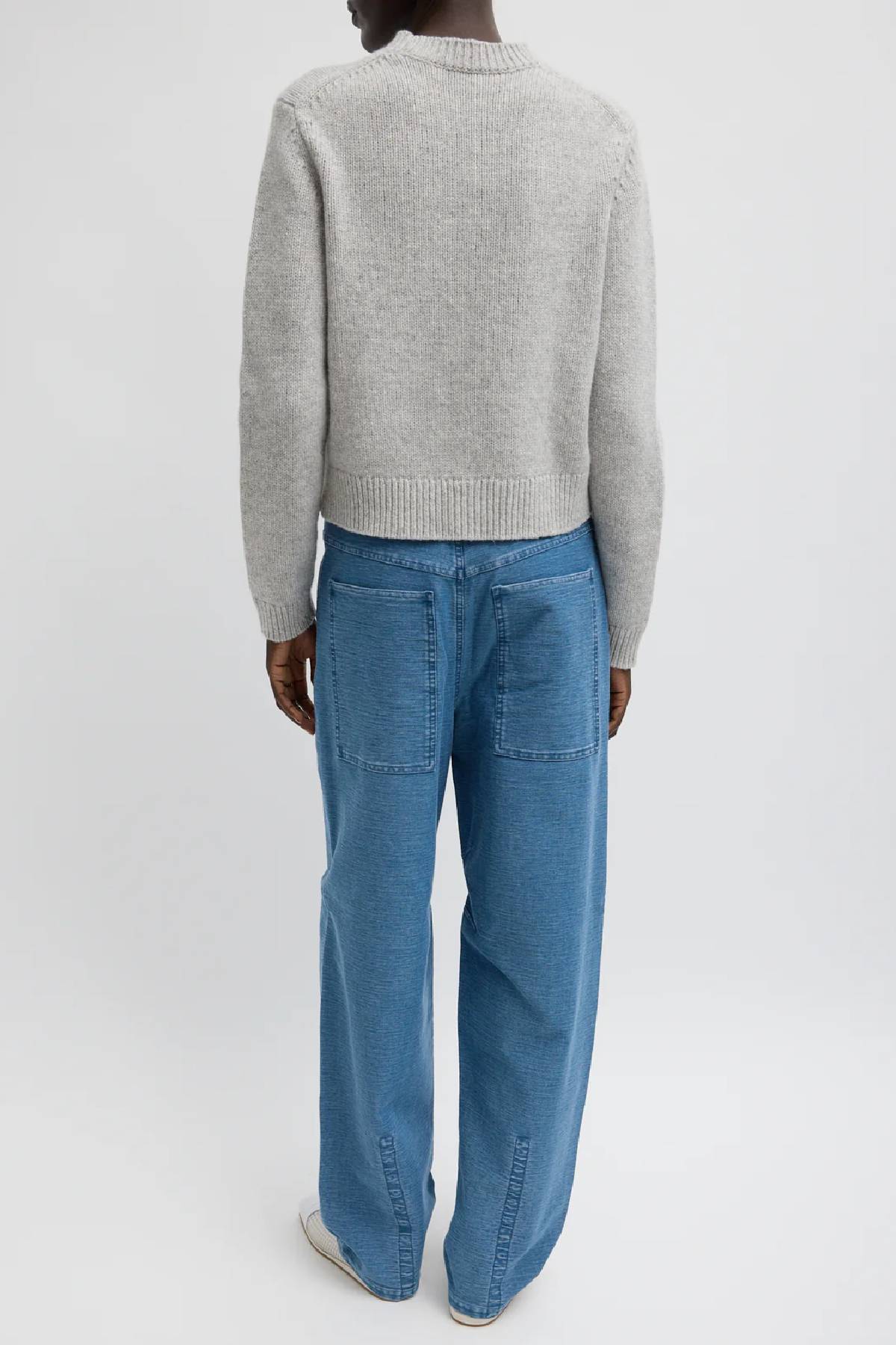 Tibi Soft Wool Ski Sweater Shrunken Sweater
