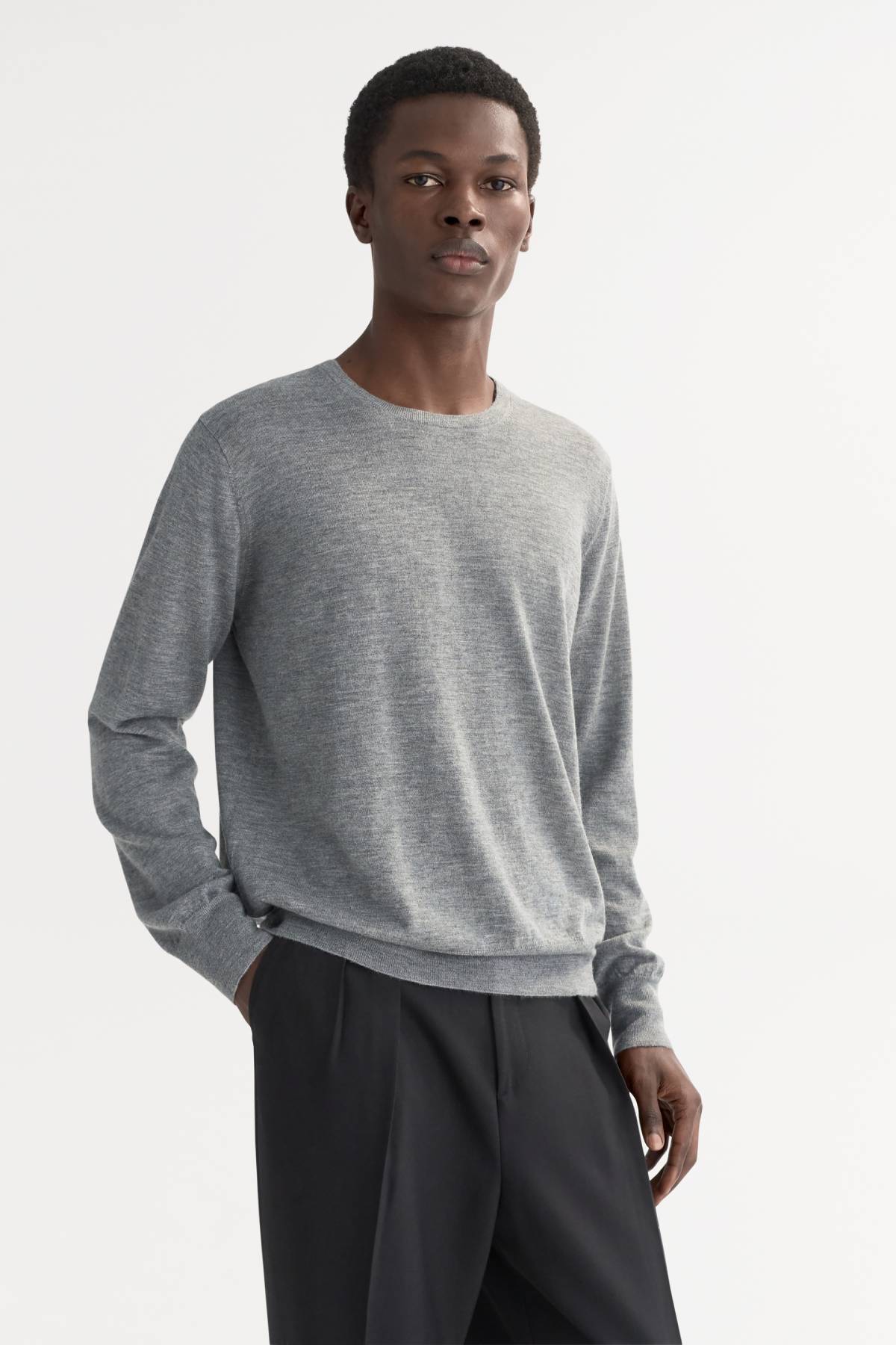 Soft Goat Men's Featherlight Crewneck Sweater