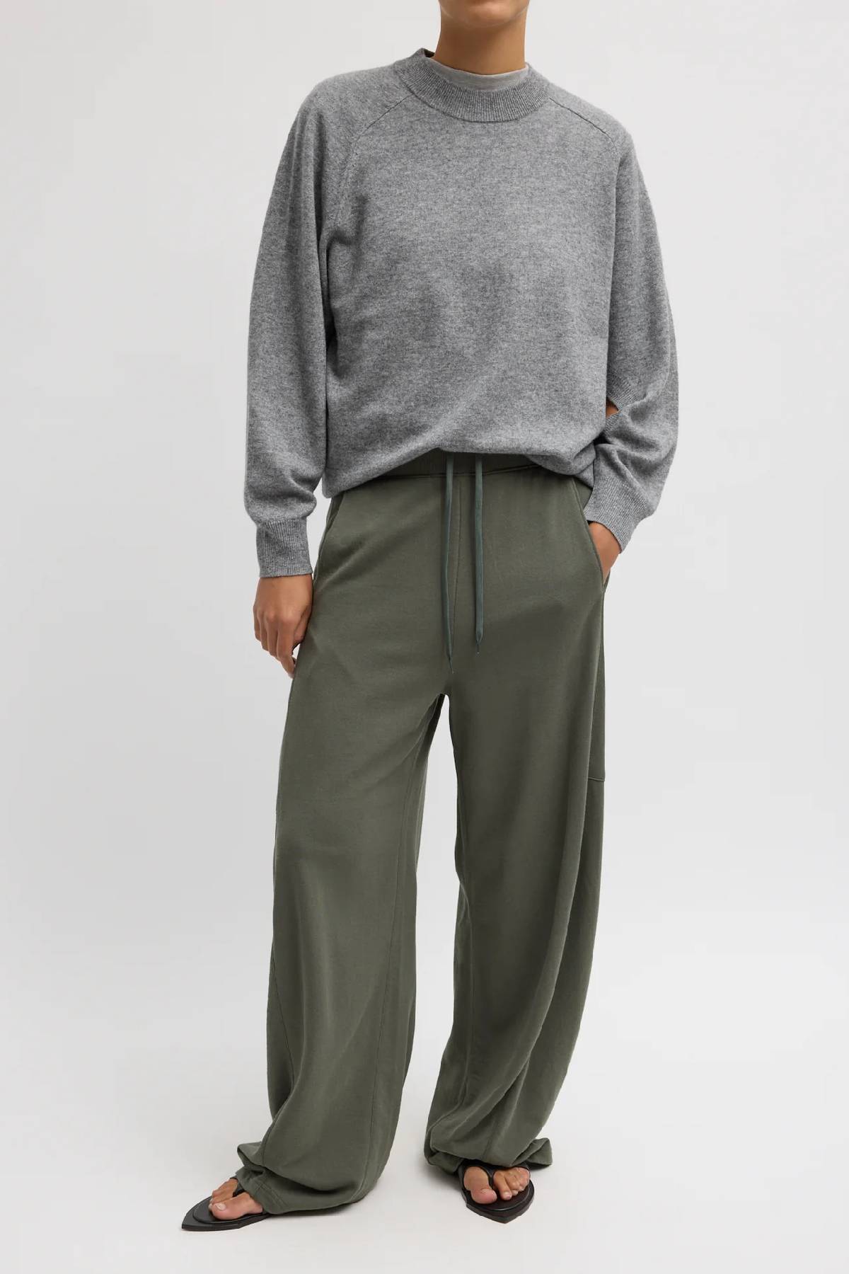 Tibi Light Weight Sweatshirting Winslow Pant